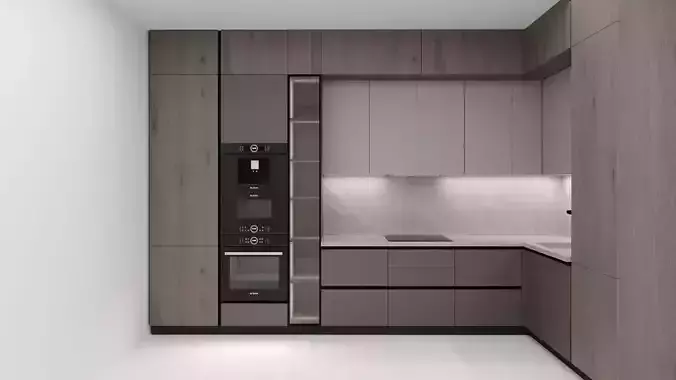 Detailed 3D Kitchen Scene 