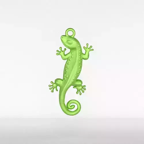 Lizard Pendant 3D print model