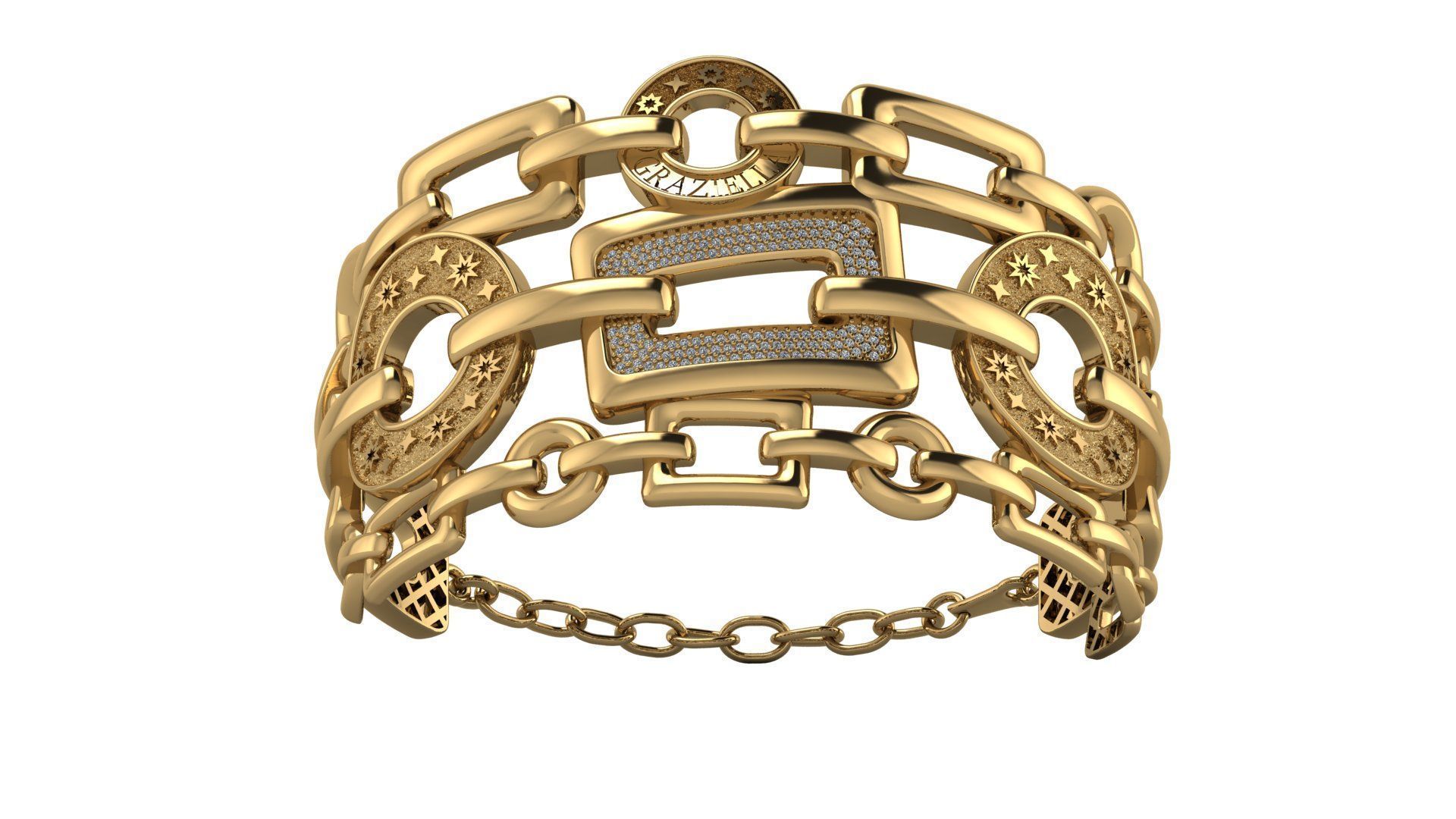 Graziella Bracelet 3D print model_5
