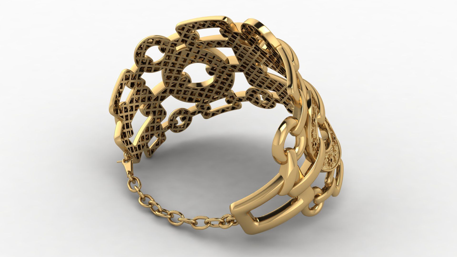 Graziella Bracelet 3D print model_3