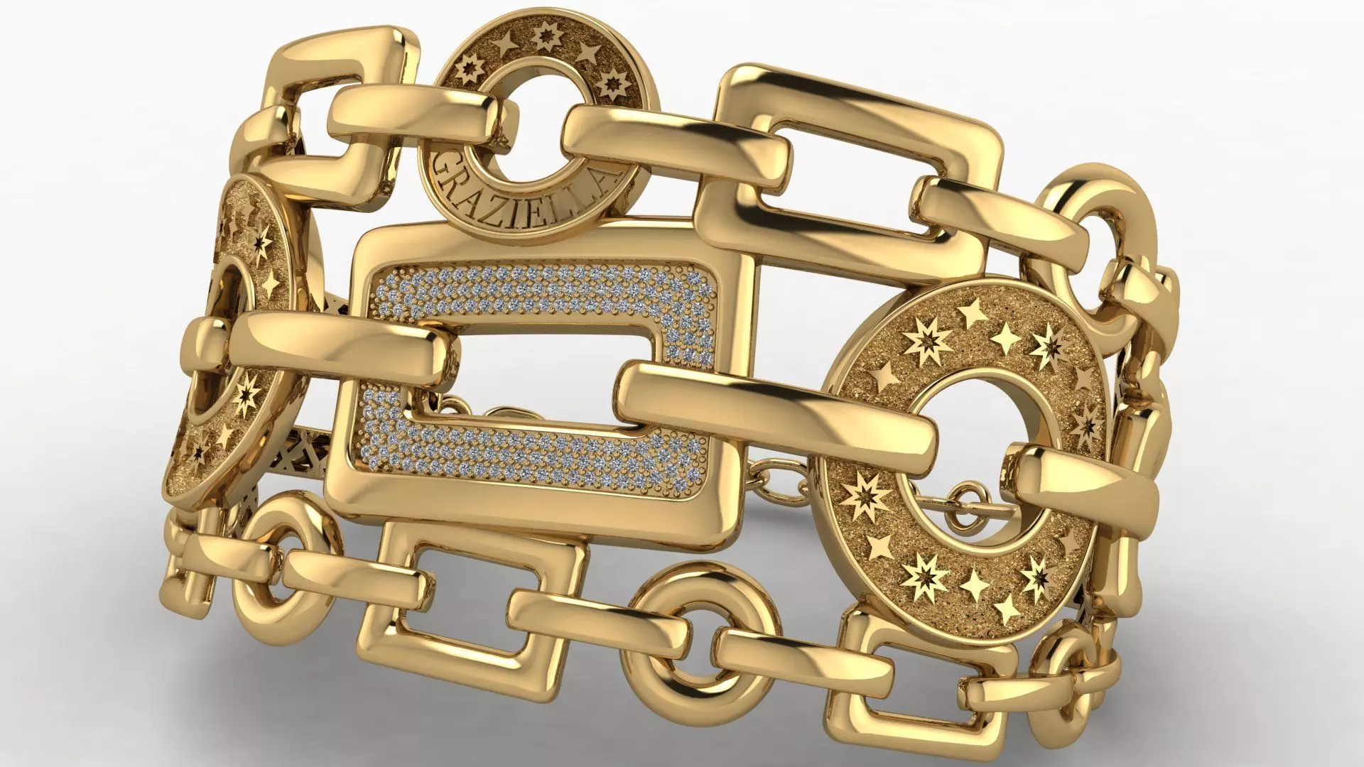 Graziella Bracelet 3D print model_0