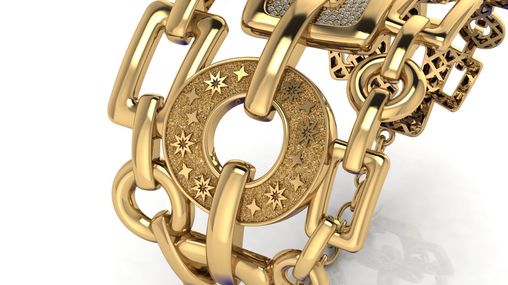 Graziella Bracelet 3D print model_2