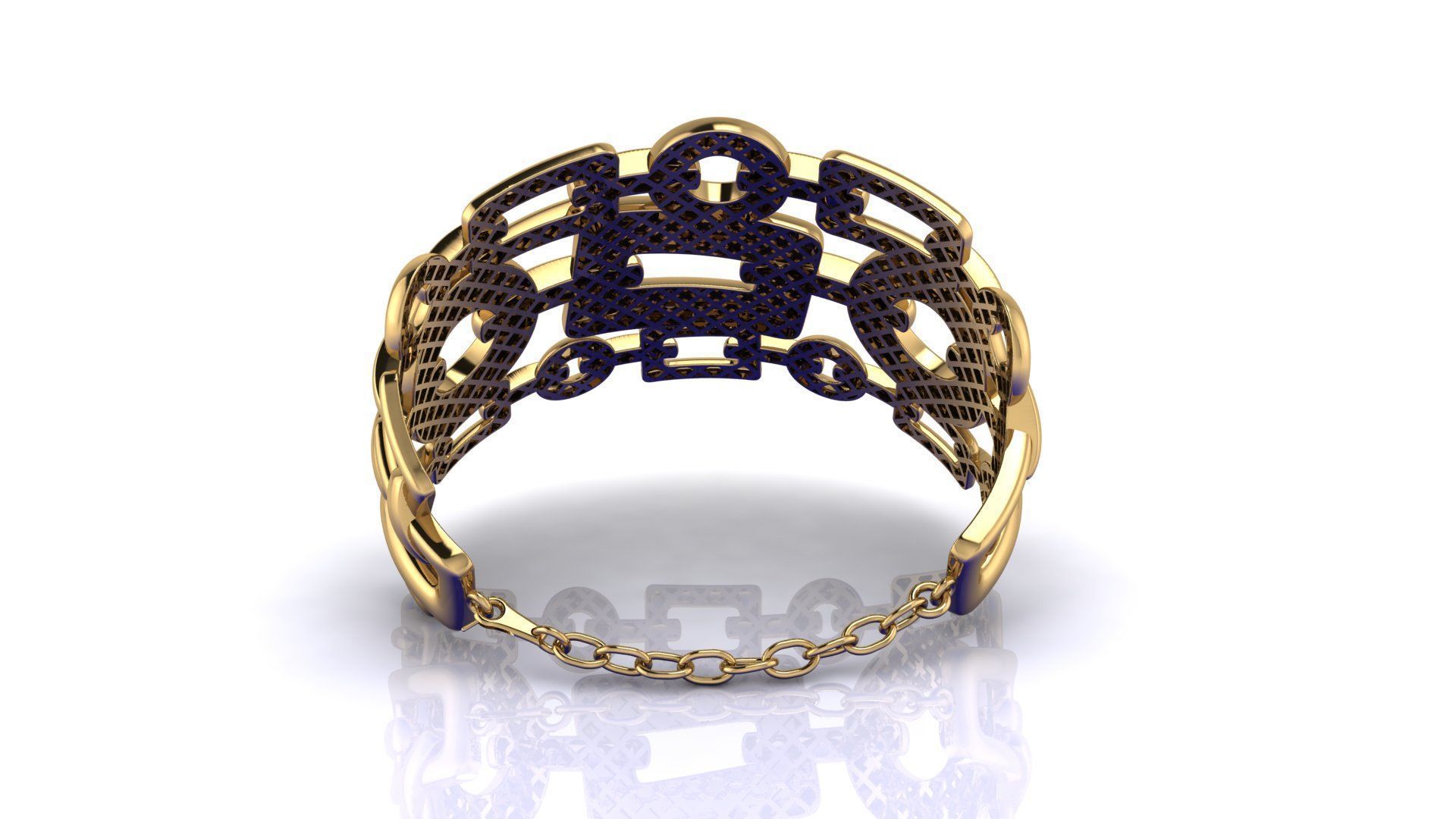 Graziella Bracelet 3D print model_4