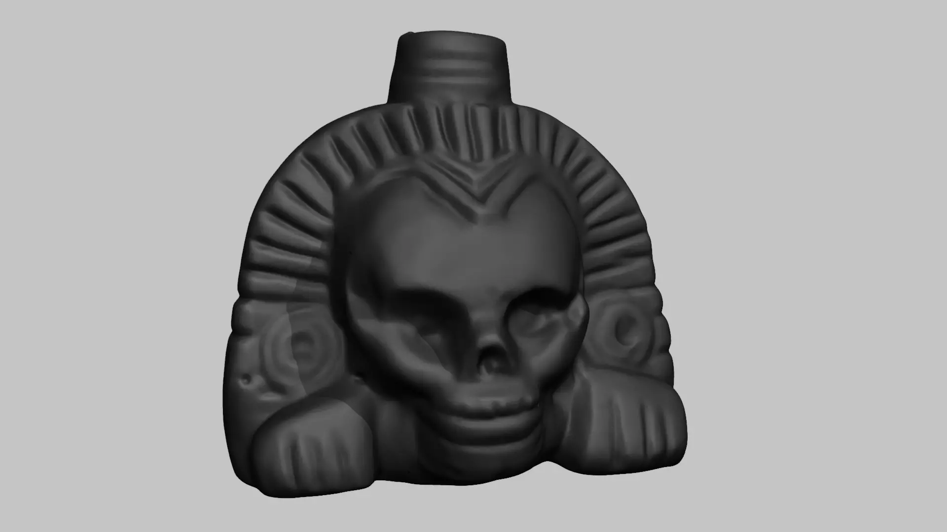 Original Aztec Death Whistle 3D print model
