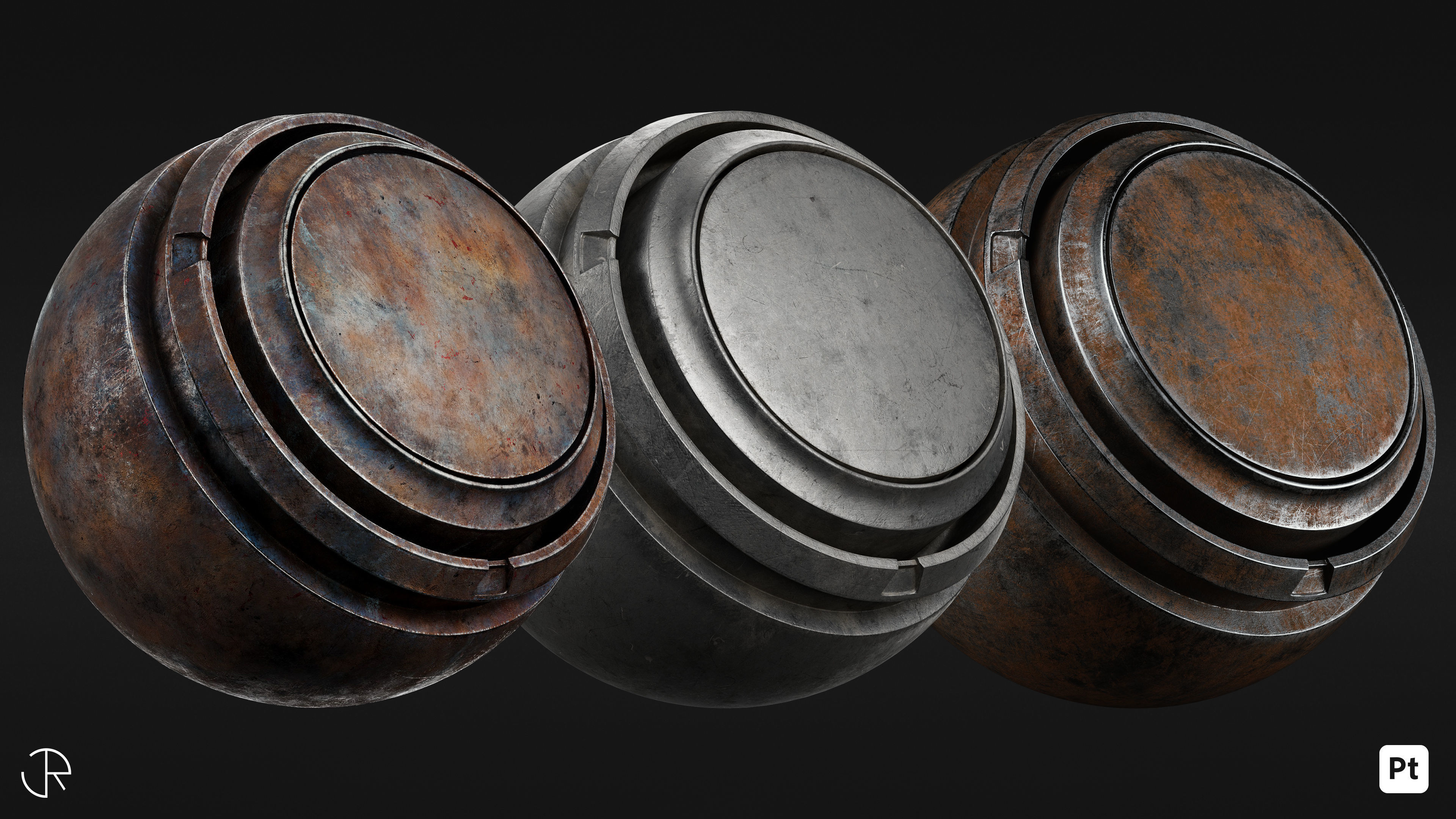 Signature Metal Smart Materials Substance 3d painter Texture_11