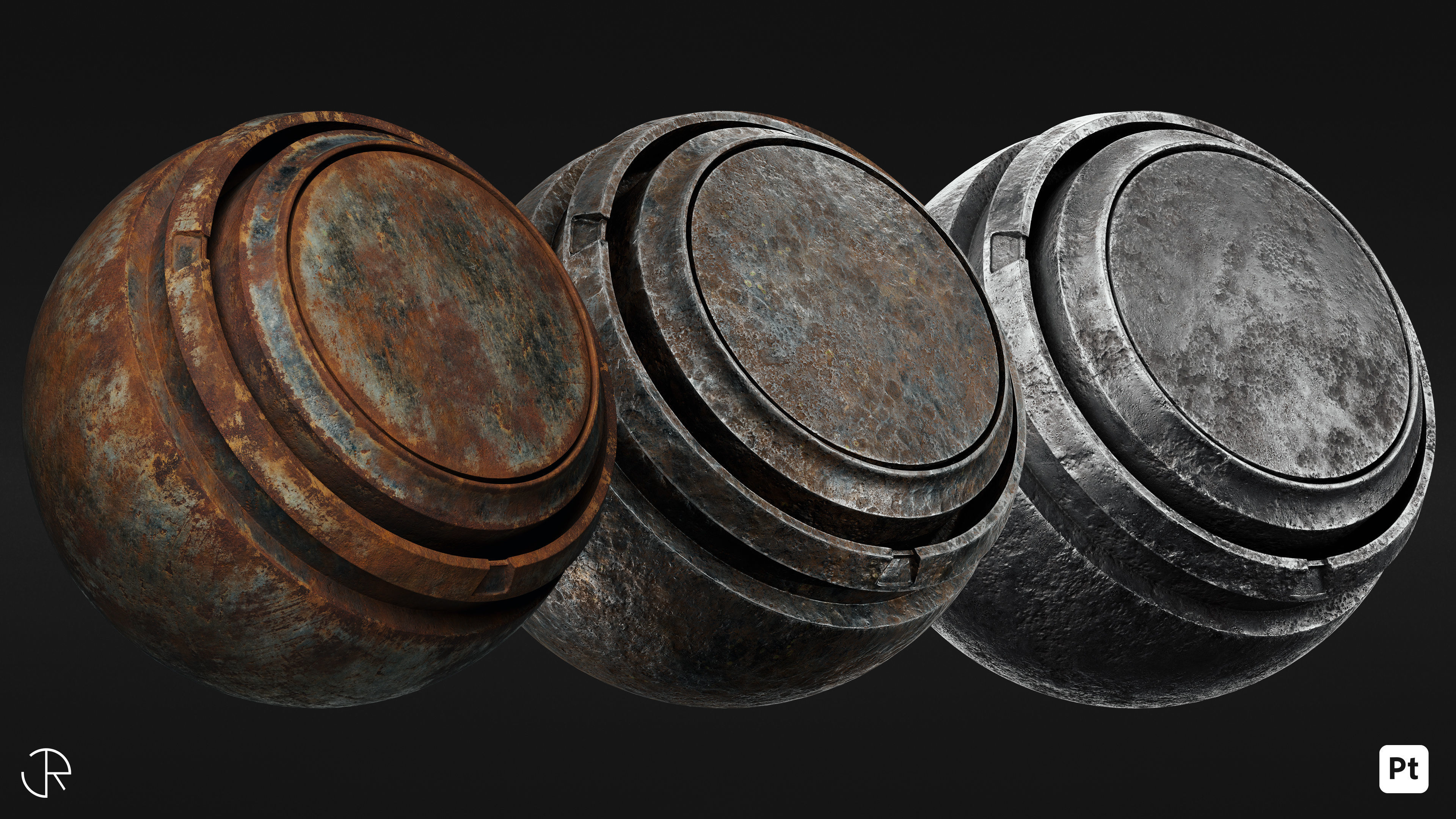Signature Metal Smart Materials Substance 3d painter Texture_4