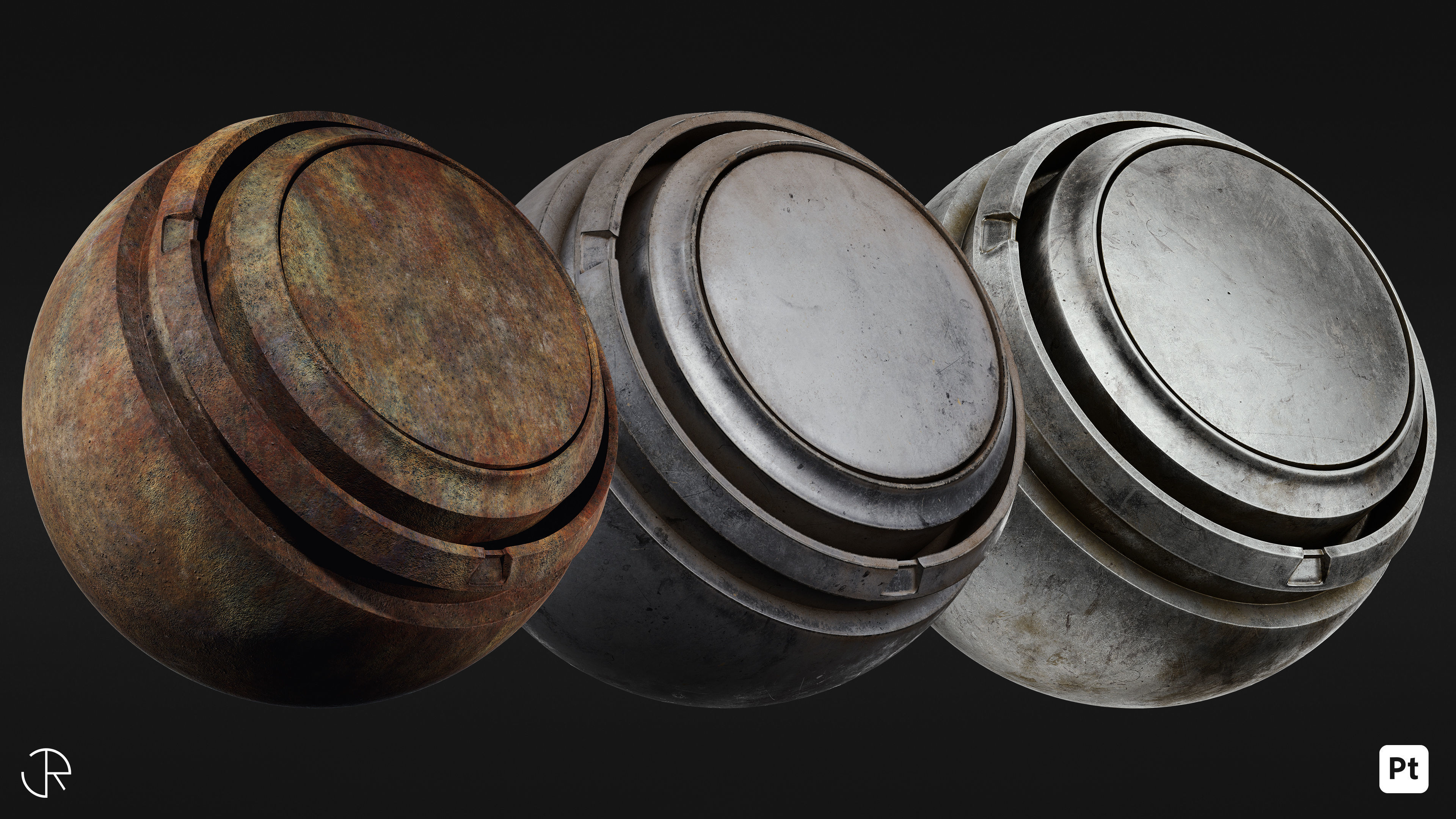 Signature Metal Smart Materials Substance 3d painter Texture_9