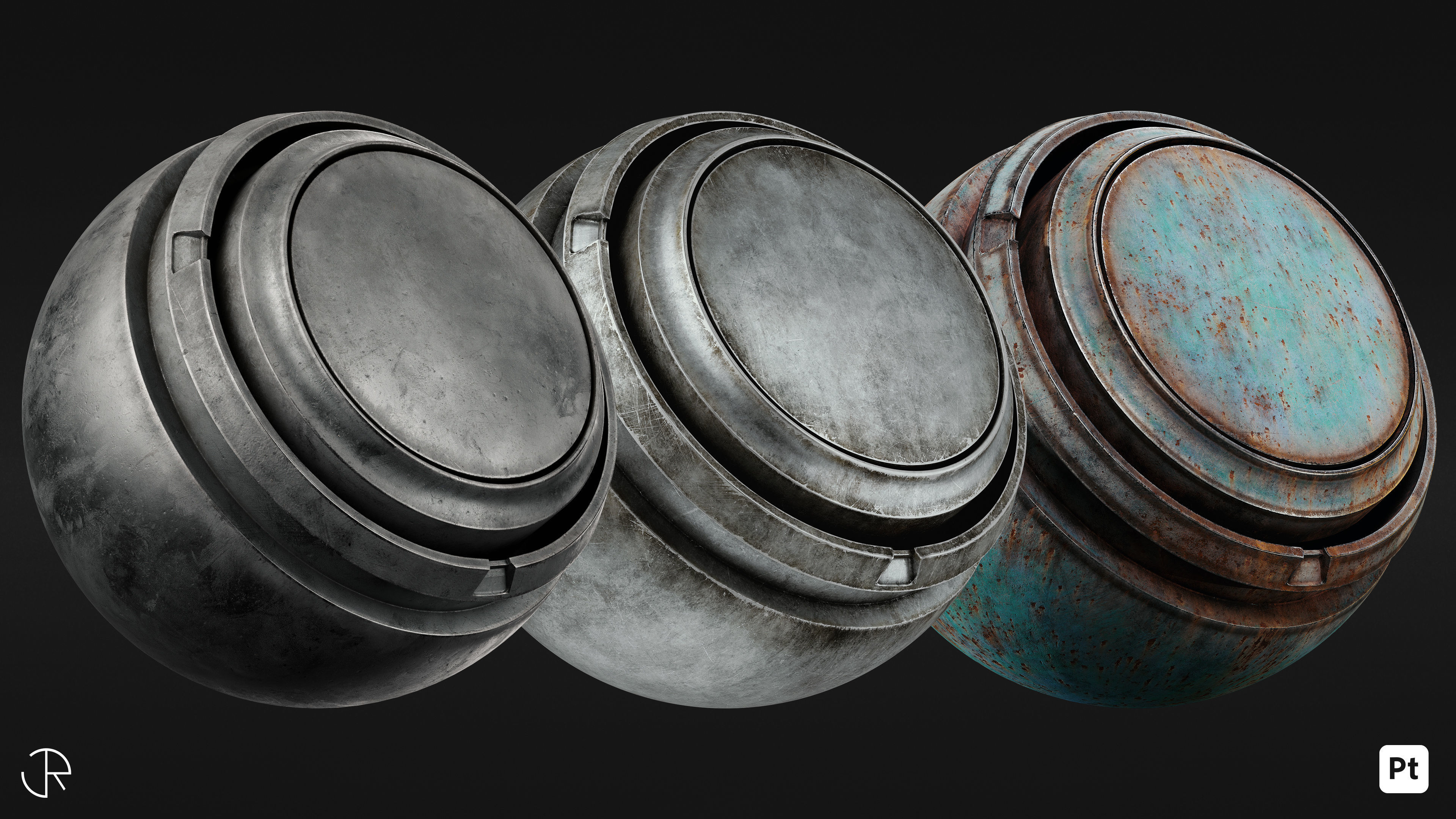 Signature Metal Smart Materials Substance 3d painter Texture_10