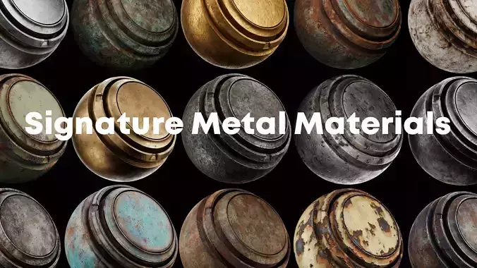 Signature Metal Smart Materials Substance 3d painter Texture