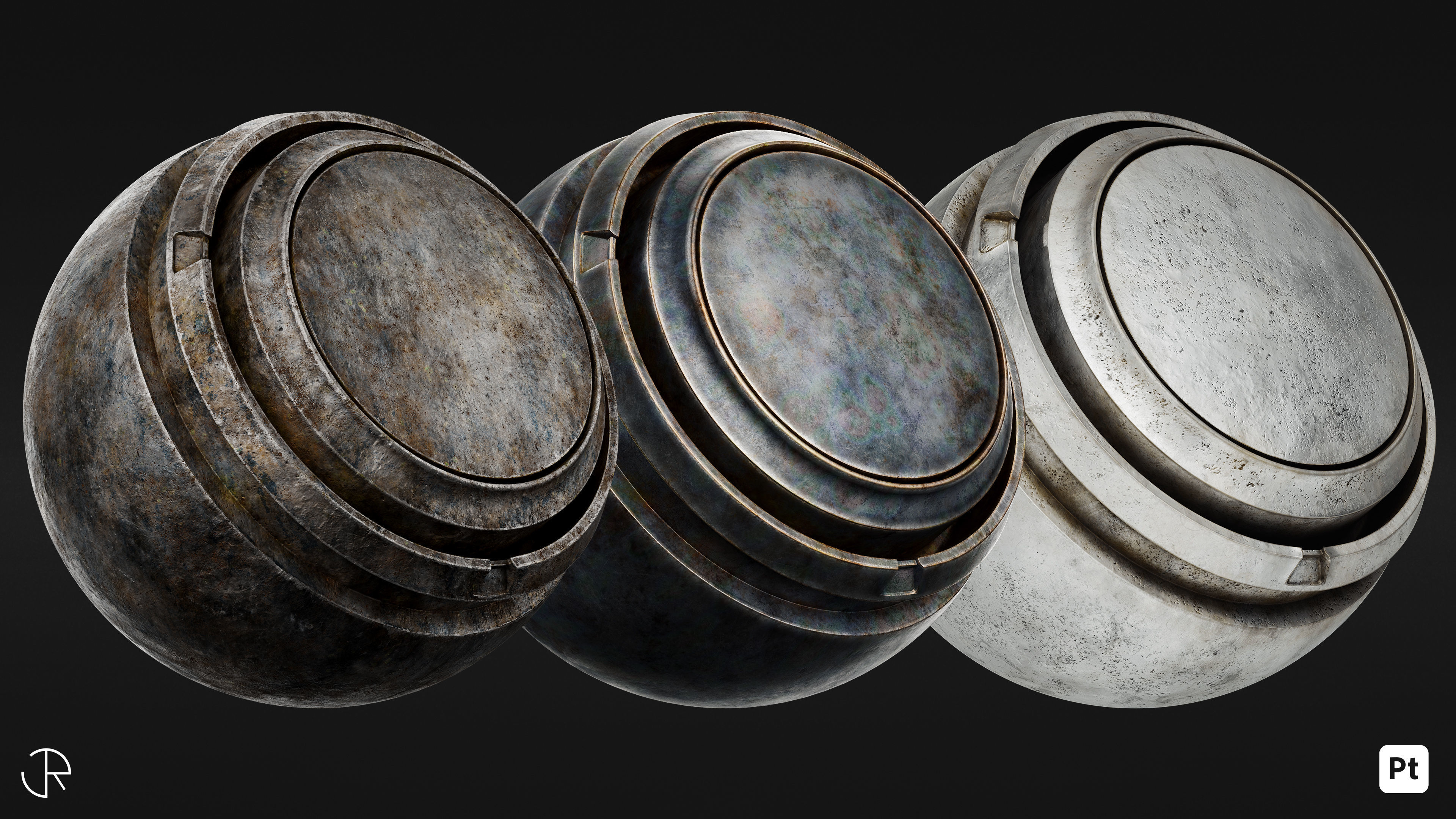 Signature Metal Smart Materials Substance 3d painter Texture_2