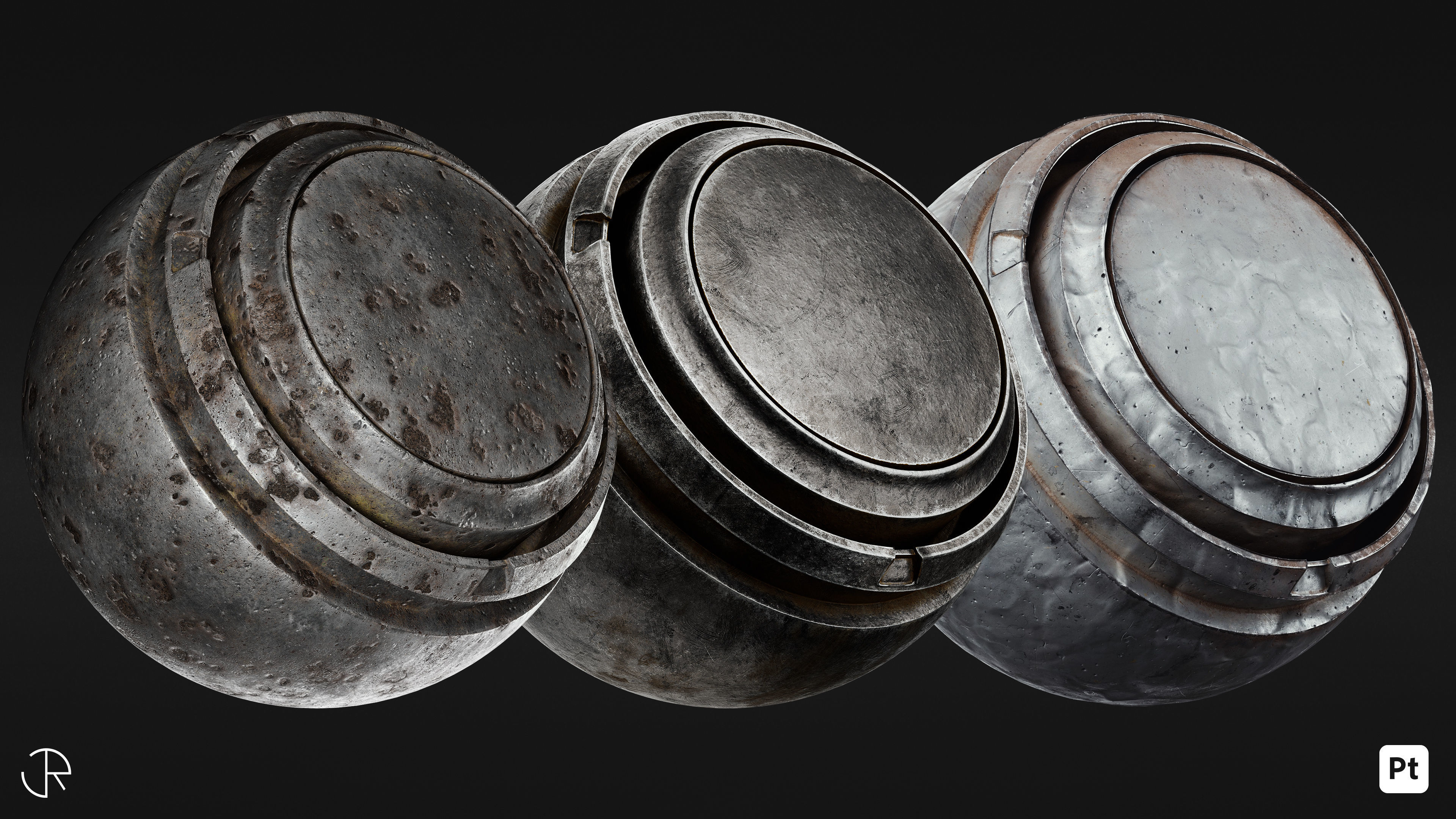 Signature Metal Smart Materials Substance 3d painter Texture_8