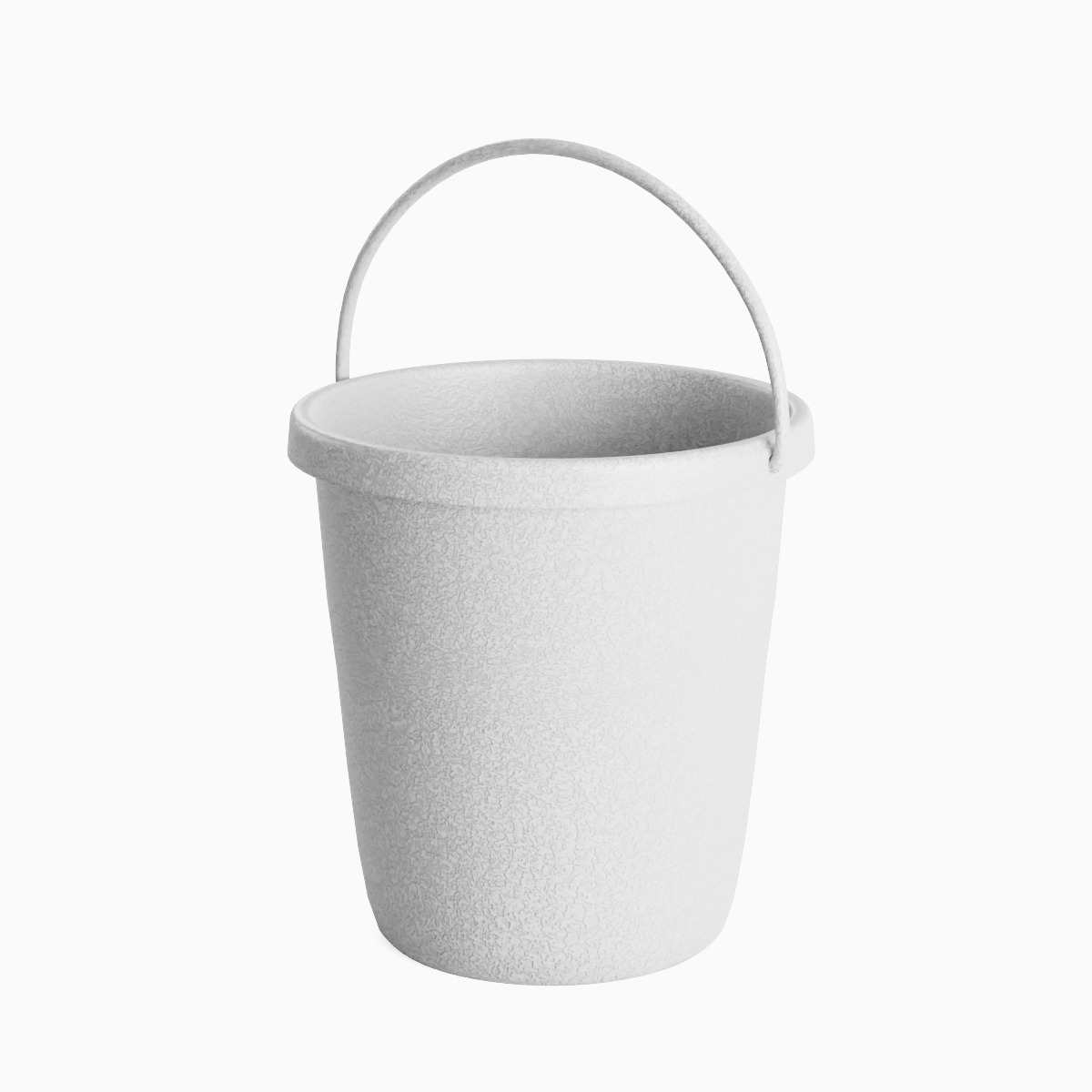 Plastic Bucket 10 Low-poly 3D model_1