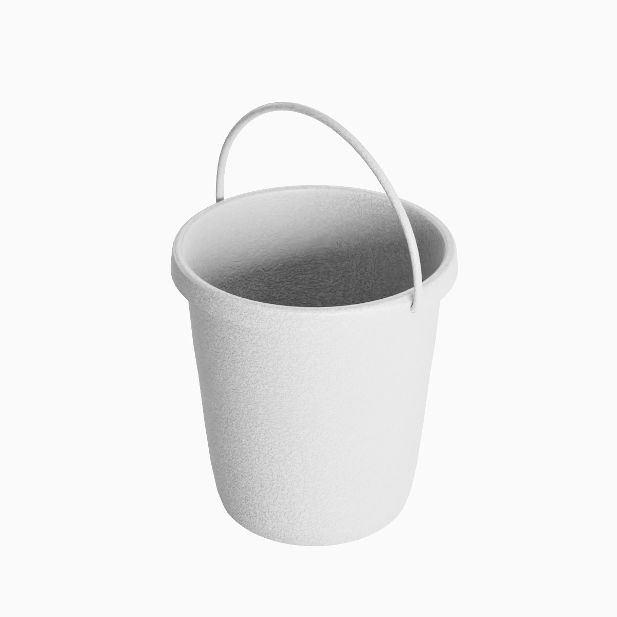 Plastic Bucket 10 Low-poly 3D model_4
