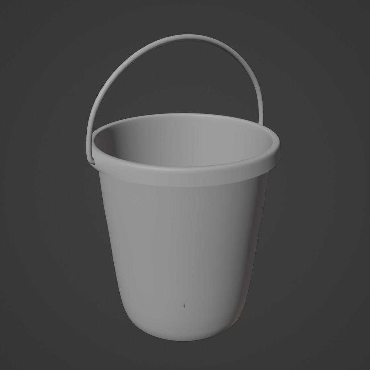 Plastic Bucket 10 Low-poly 3D model_9
