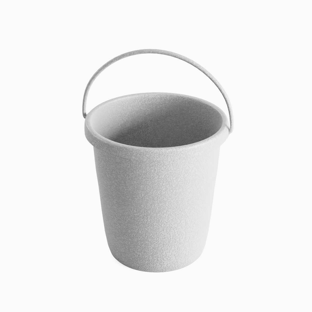 Plastic Bucket 10 Low-poly 3D model_5