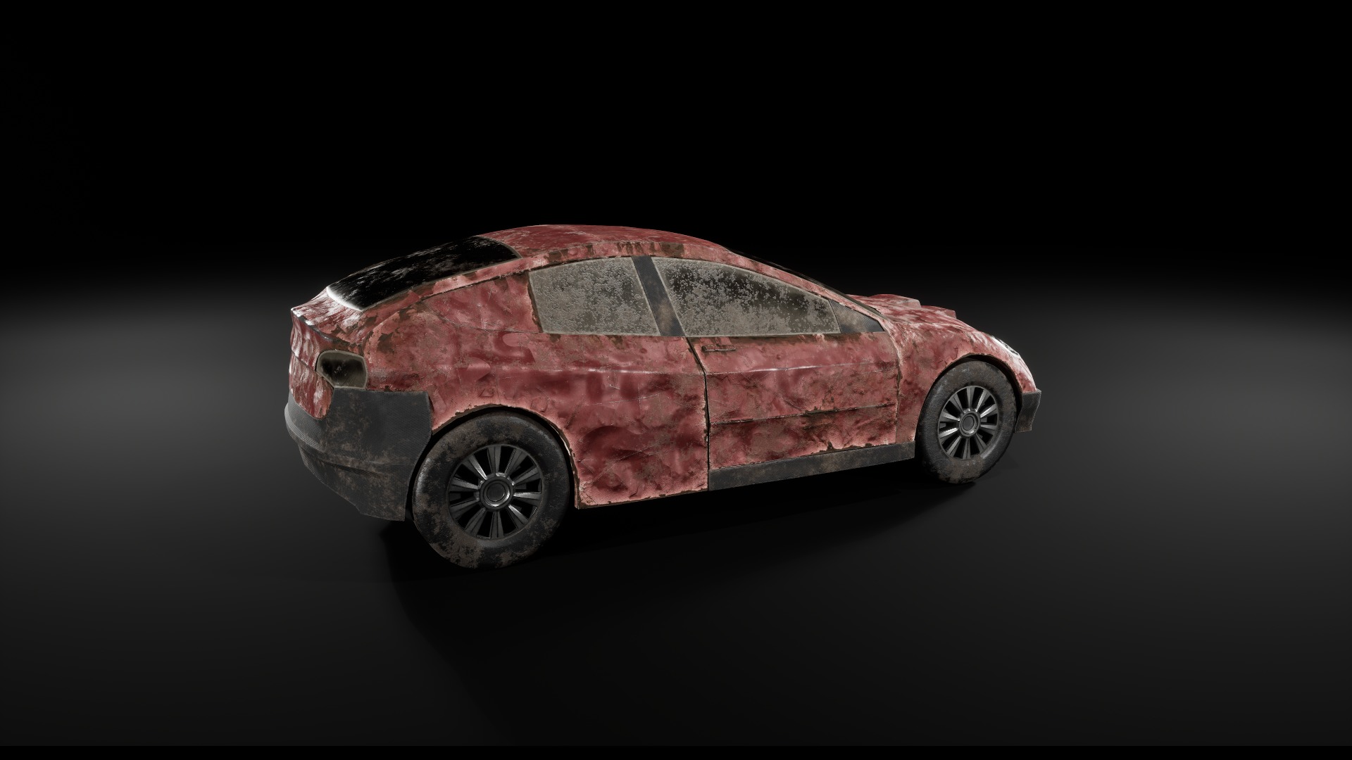Post Apocalyptic Cars Unreal Engine  3D model_24