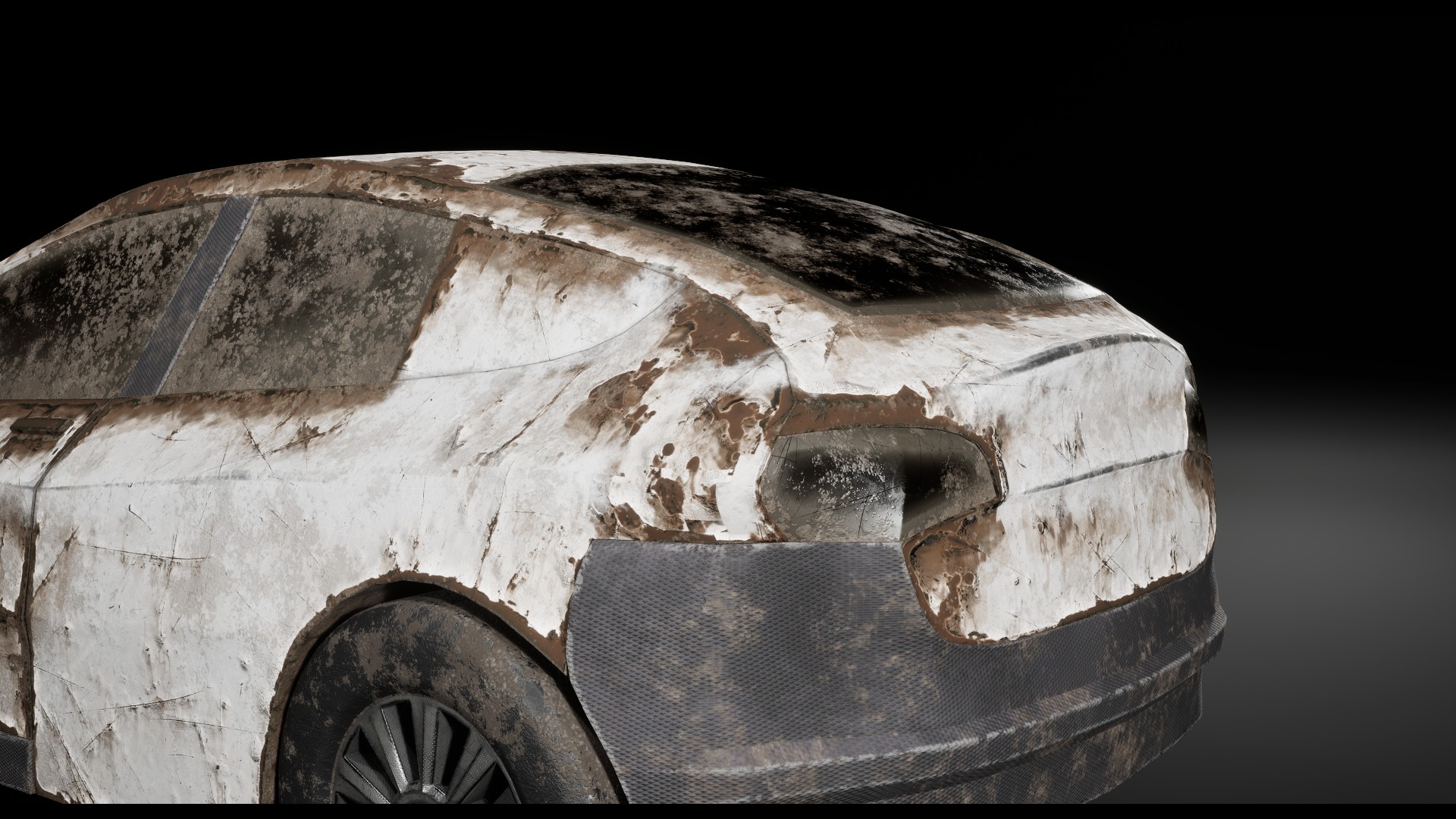 Post Apocalyptic Cars Unreal Engine  3D model_8