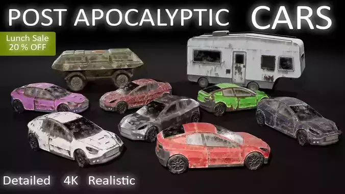 Post Apocalyptic Cars Unreal Engine 