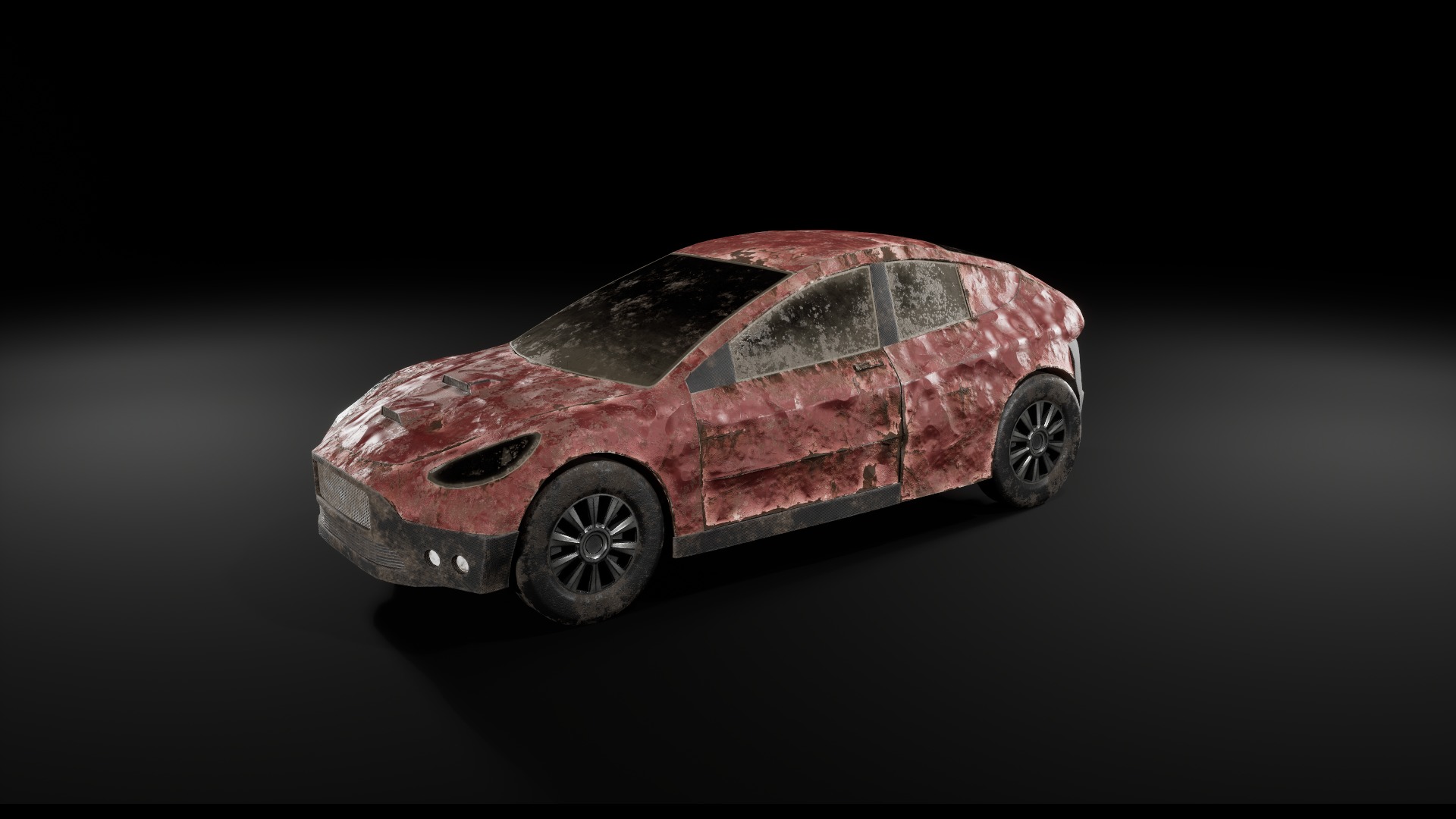 Post Apocalyptic Cars Unreal Engine  3D model_23