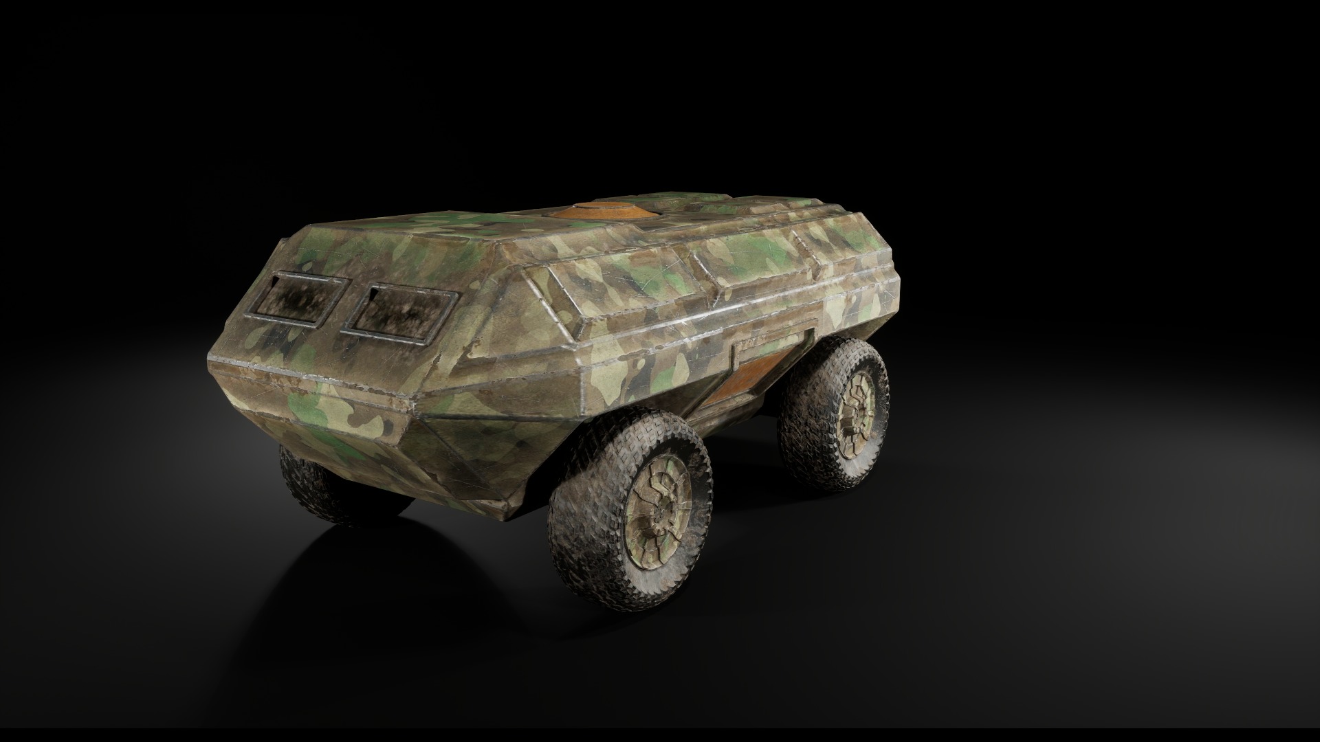 Post Apocalyptic Cars Unreal Engine  3D model_6