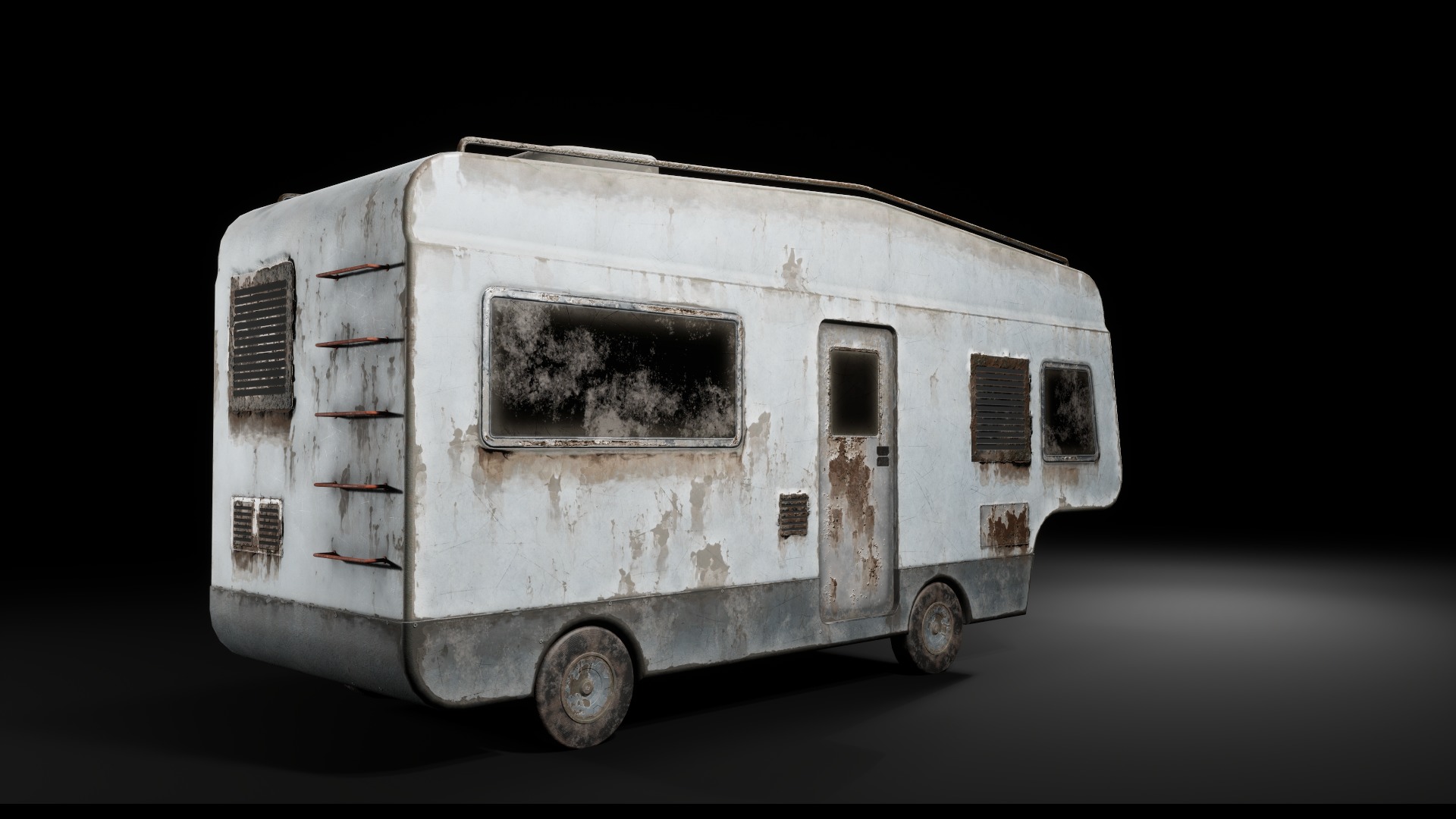 Post Apocalyptic Cars Unreal Engine  3D model_2