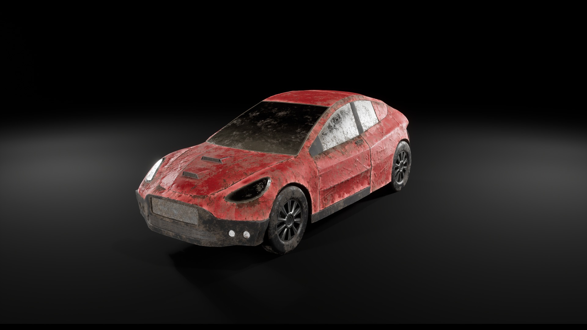 Post Apocalyptic Cars Unreal Engine  3D model_12