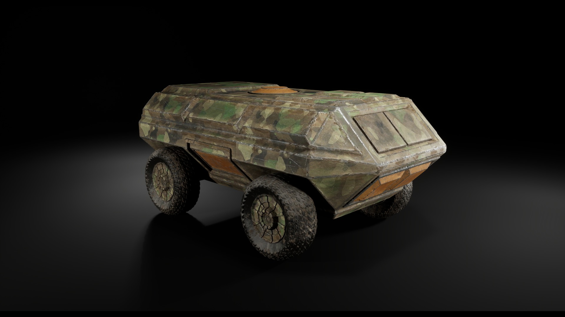 Post Apocalyptic Cars Unreal Engine  3D model_5