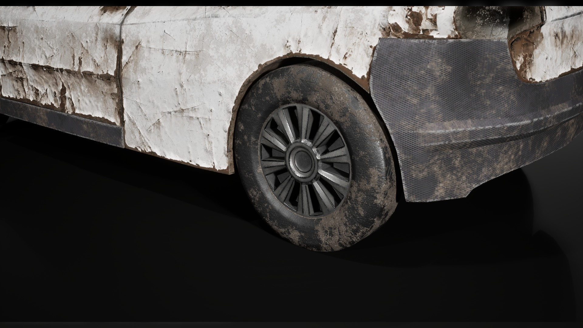 Post Apocalyptic Cars Unreal Engine  3D model_16