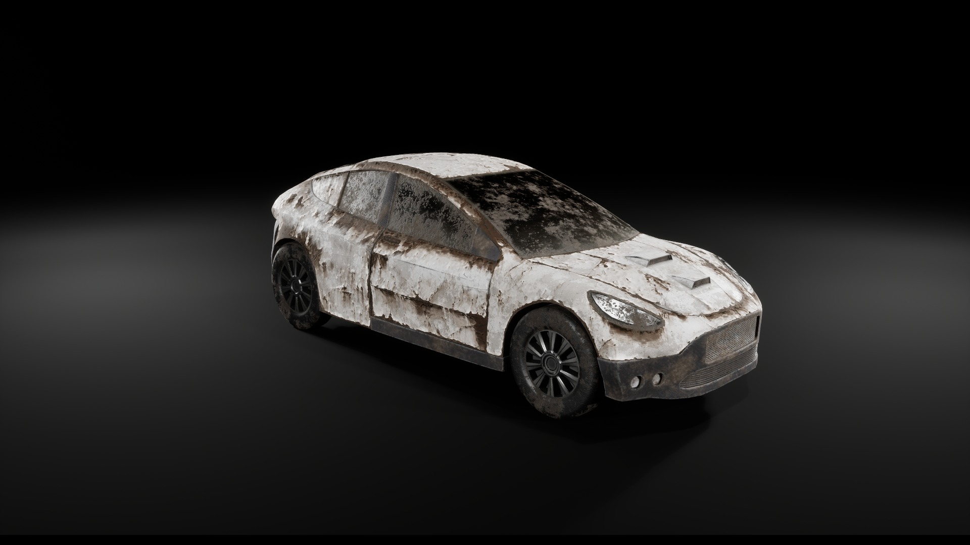 Post Apocalyptic Cars Unreal Engine  3D model_10