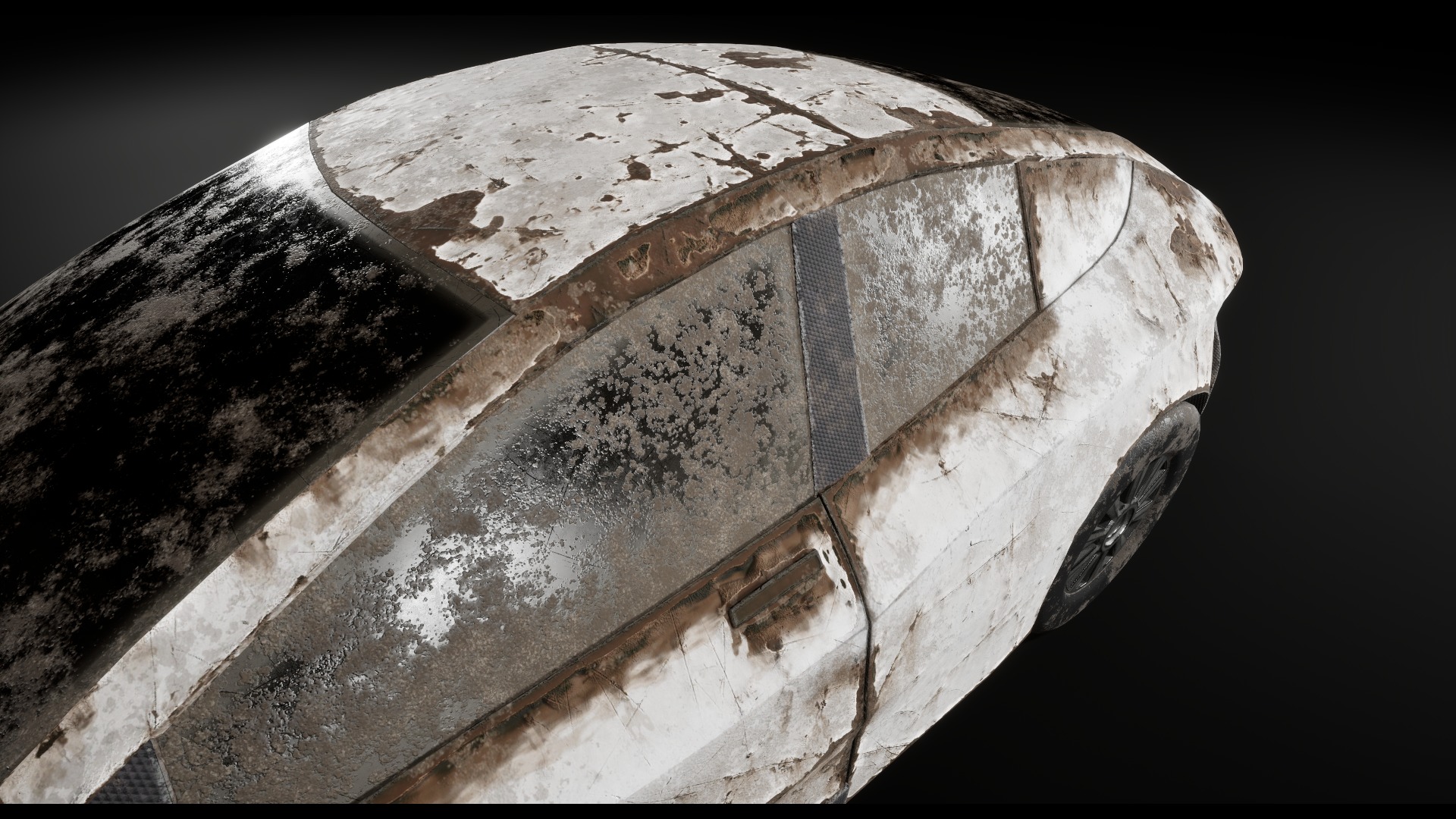 Post Apocalyptic Cars Unreal Engine  3D model_11