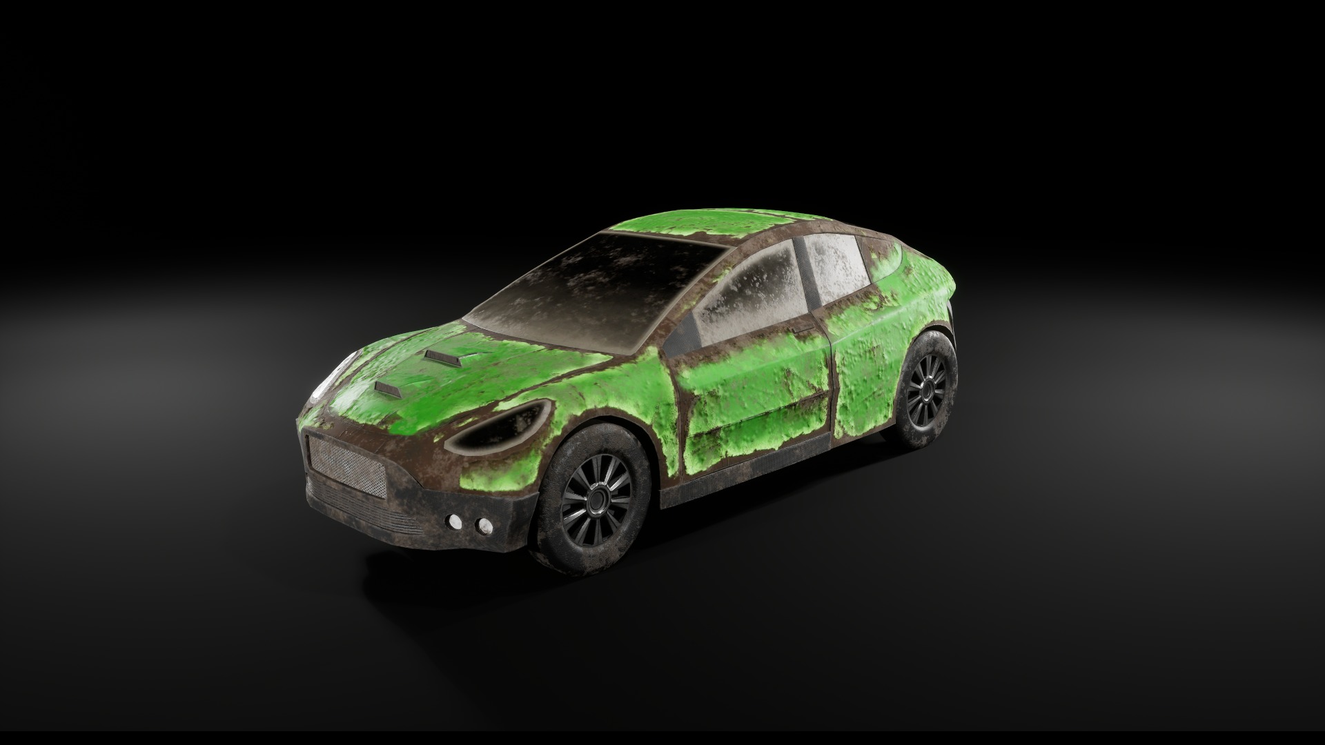 Post Apocalyptic Cars Unreal Engine  3D model_21