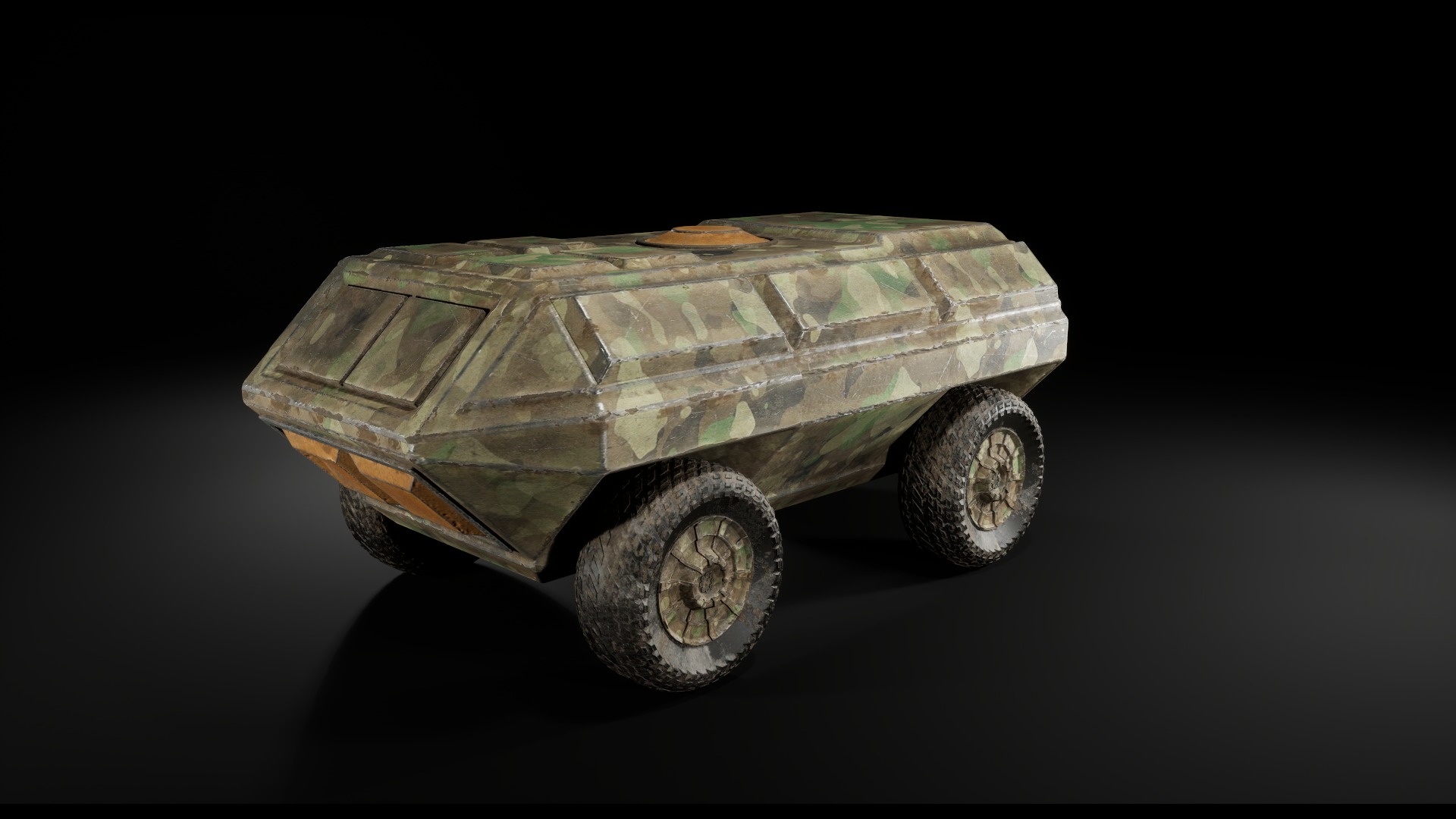 Post Apocalyptic Cars Unreal Engine  3D model_7