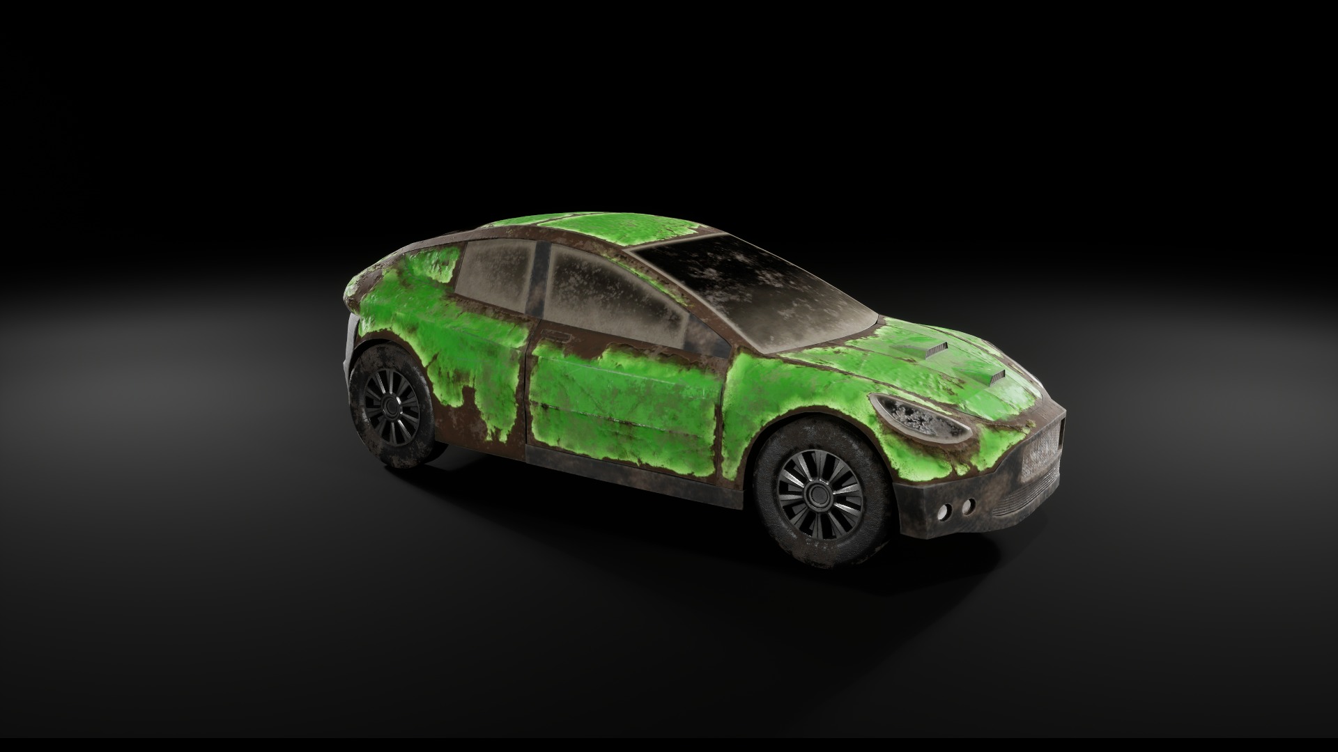 Post Apocalyptic Cars Unreal Engine  3D model_22