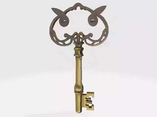 Low-poly key
