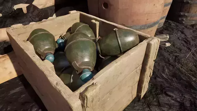 German M39 Frag Grenade 3D model