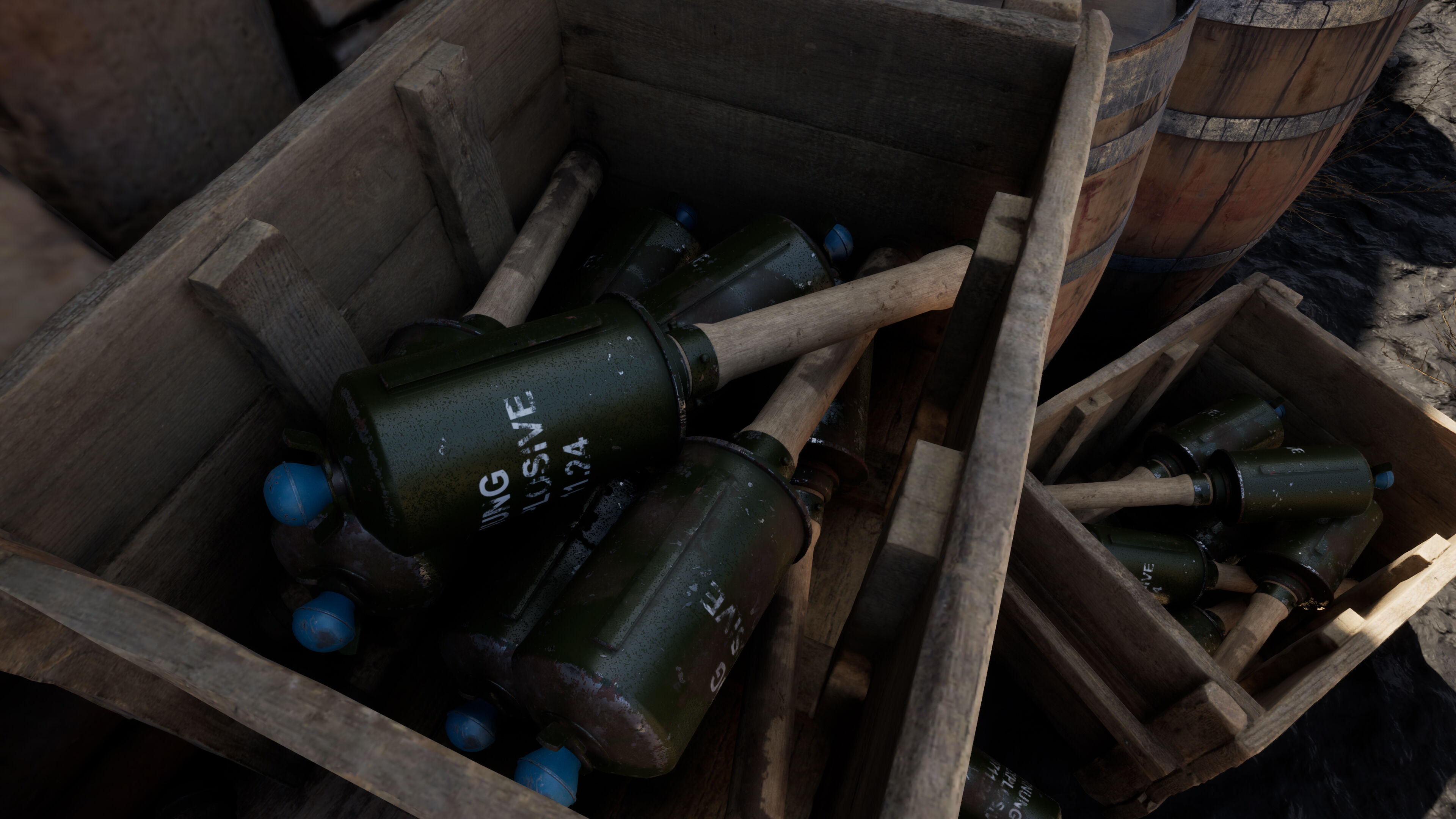 German M24 Stick Grenade 3D model_1