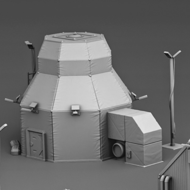 Lunar Station 3D print model_8