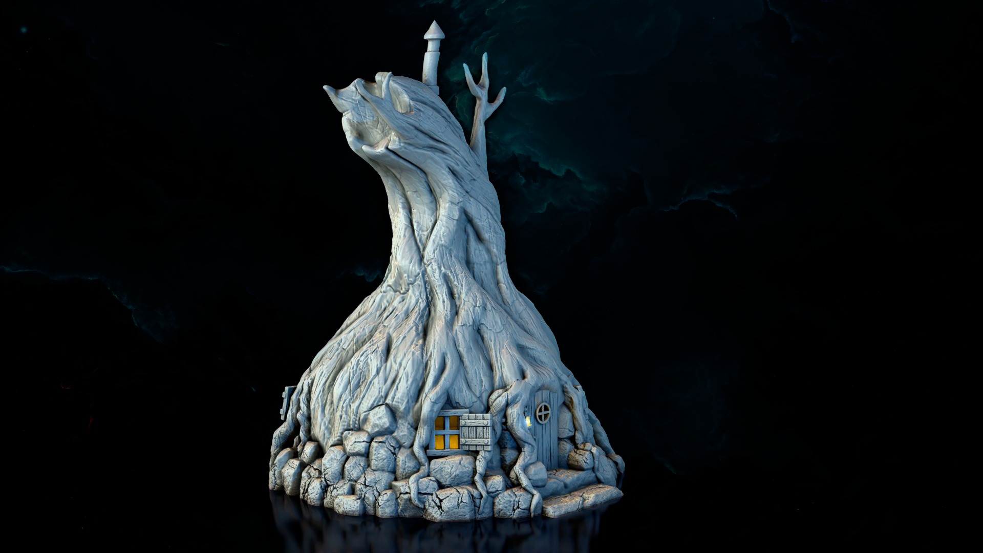 The house in the tree 3D print model_1