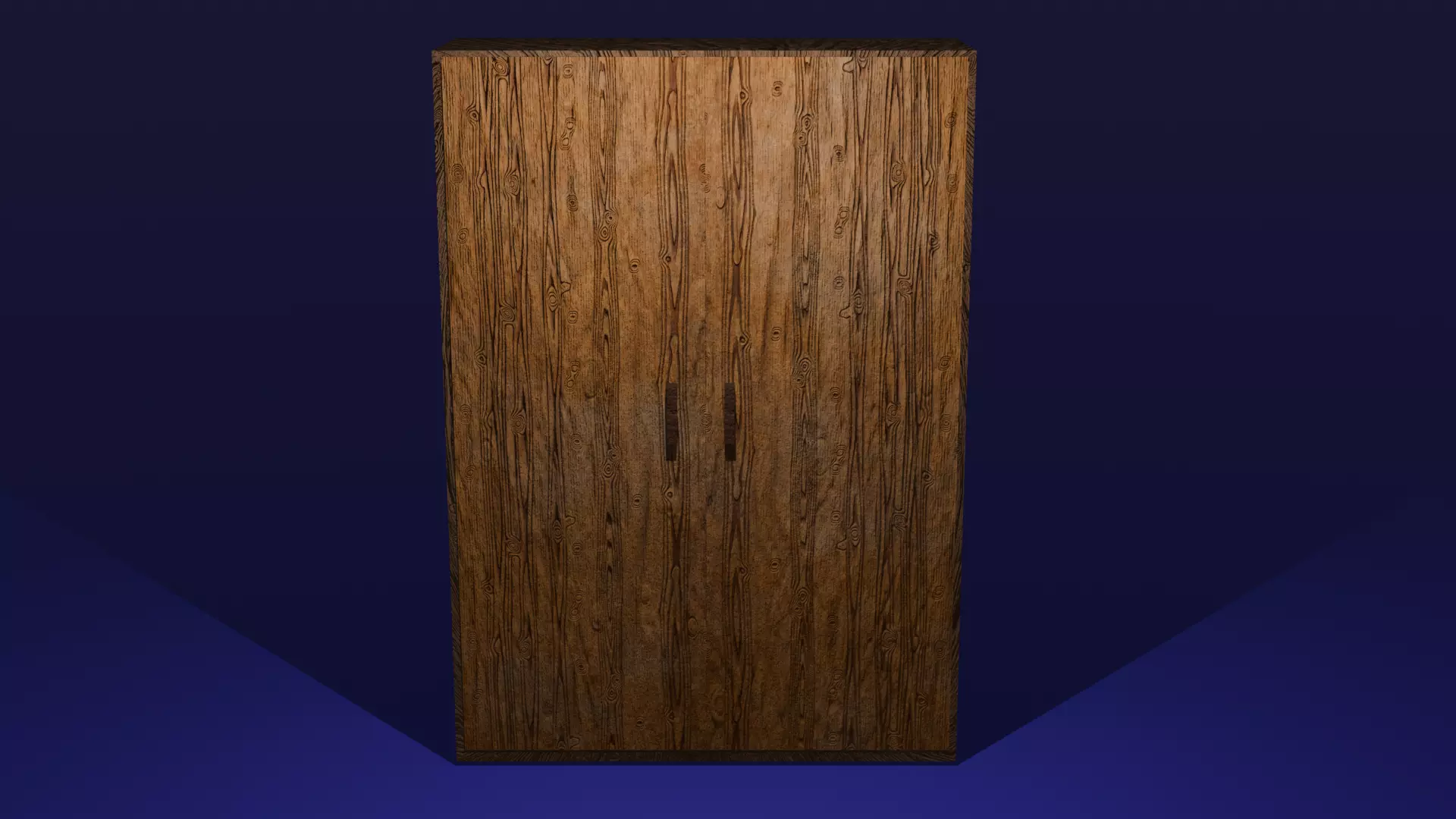 Cupboard Low-poly 3D model_0
