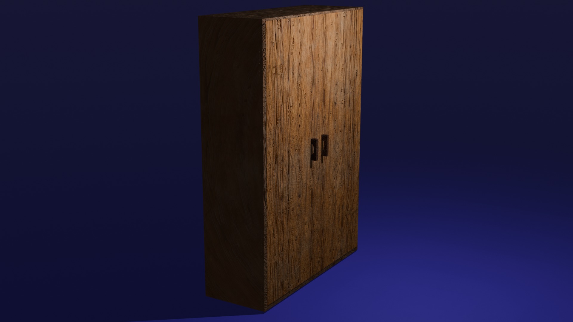 Cupboard Low-poly 3D model_1