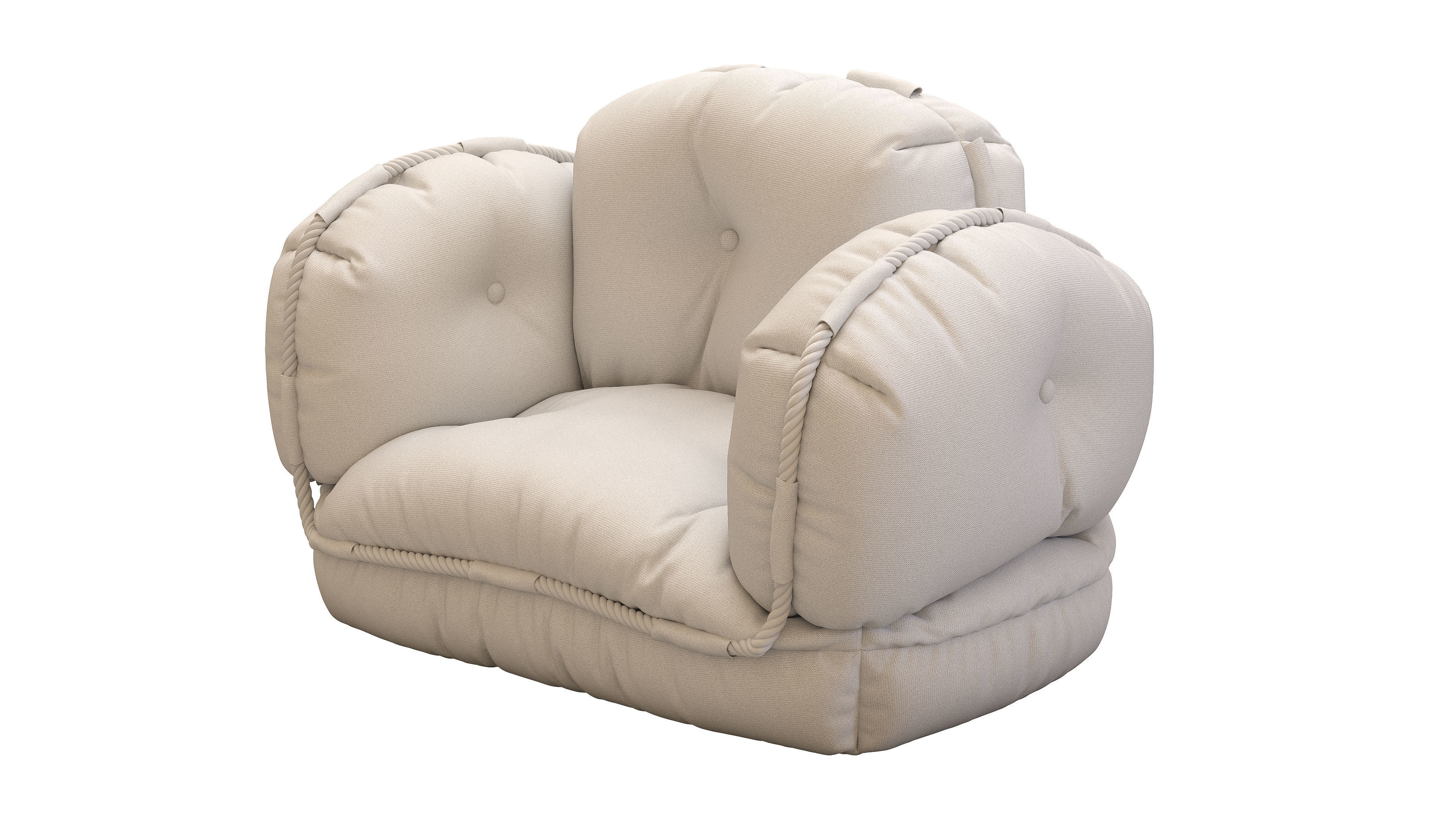 ABCD chair Low-poly 3D model_2