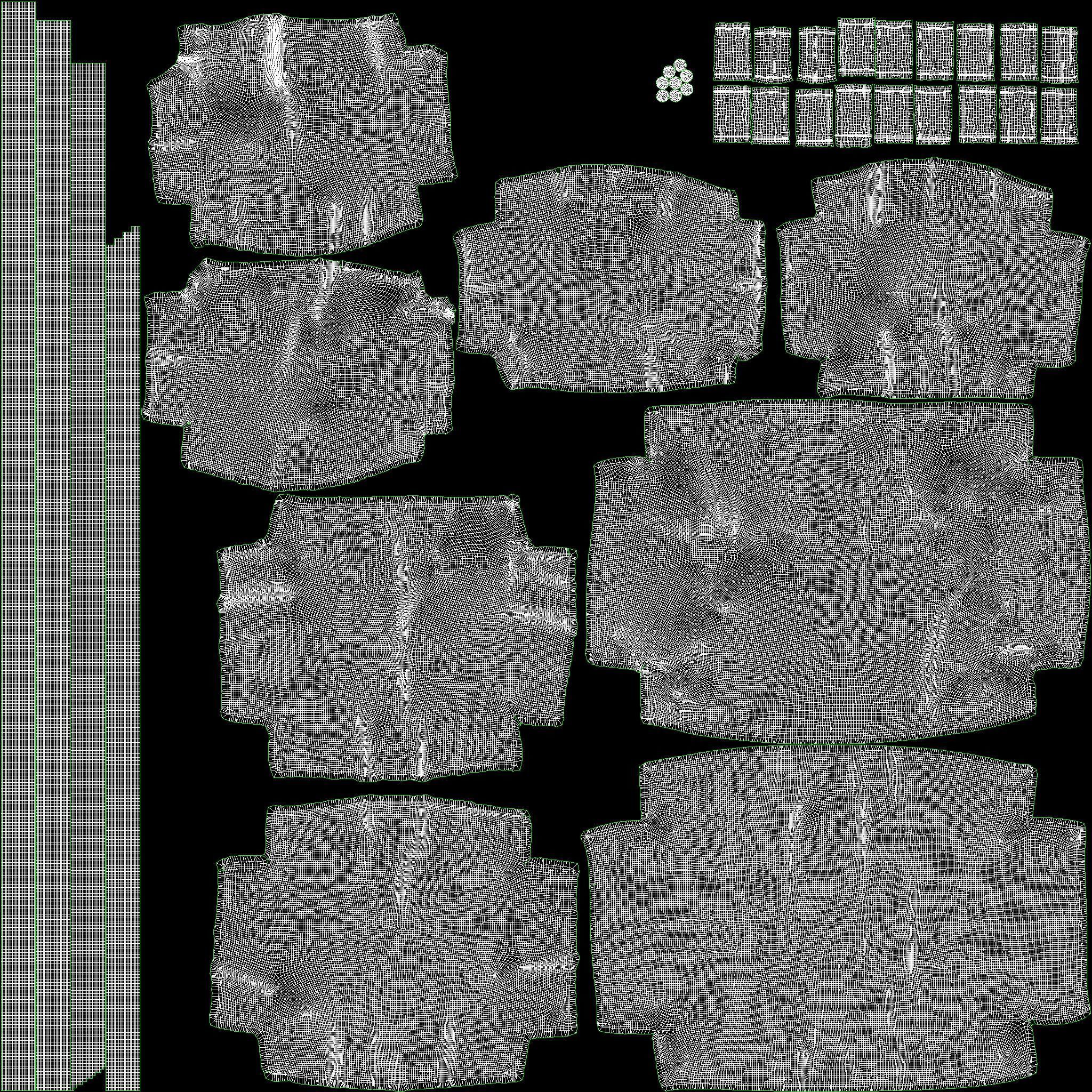 ABCD chair Low-poly 3D model_13
