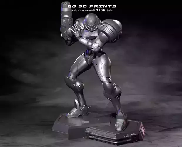Samus Aran from Super Metroid STL 3D Print Fanart 3D print model