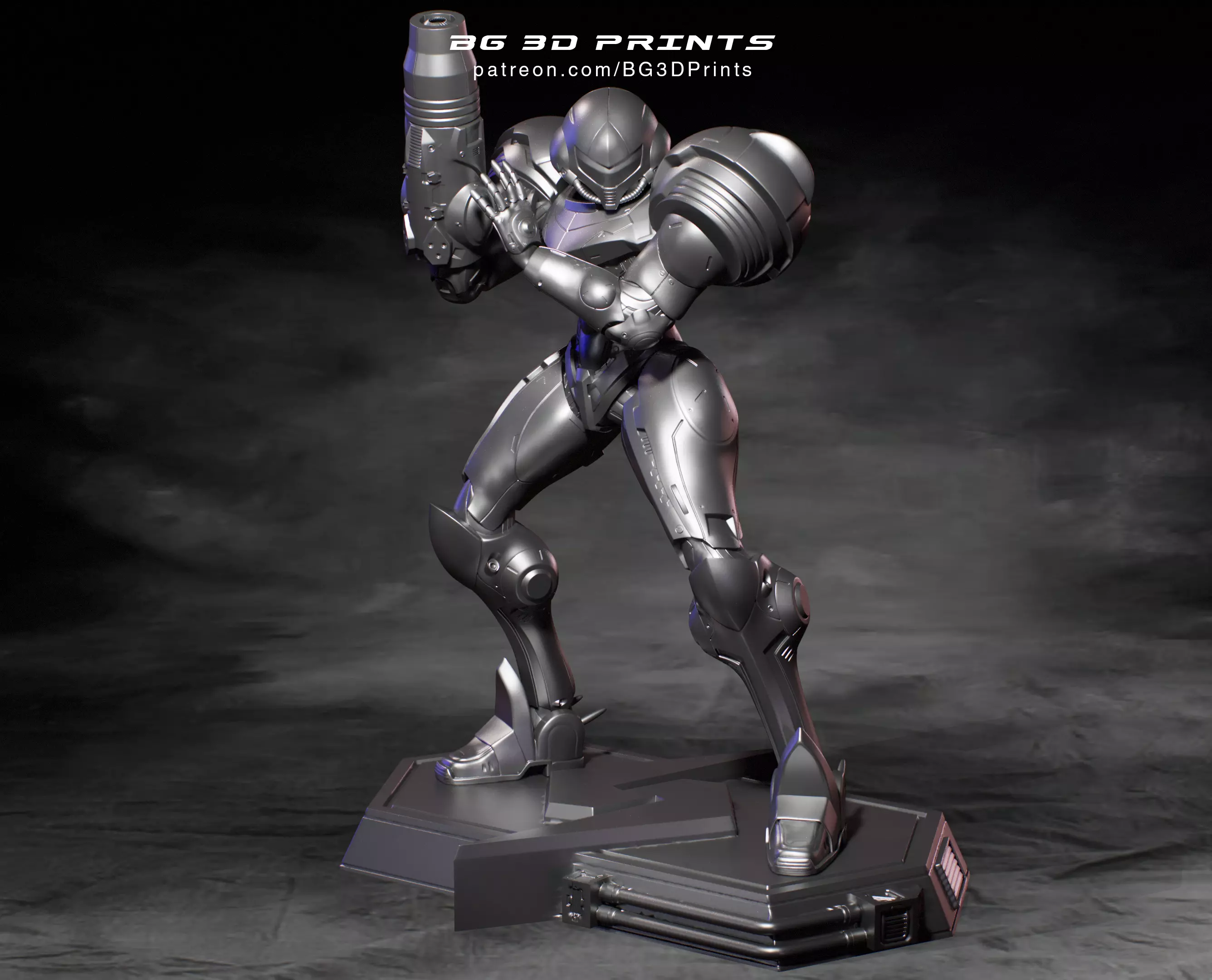 Samus Aran from Super Metroid STL 3D Print Fanart 3D print model_0