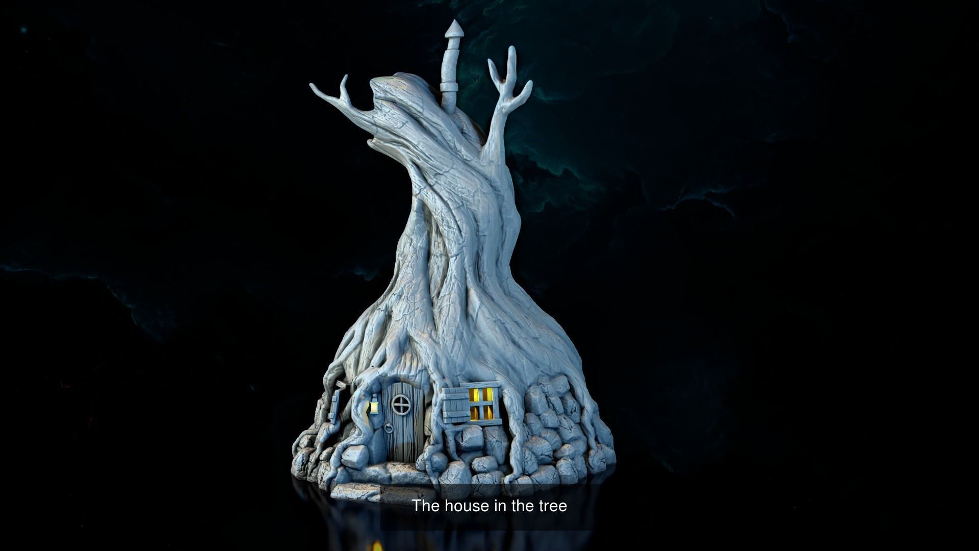 Fantasy forest house 3D Model Collection_3