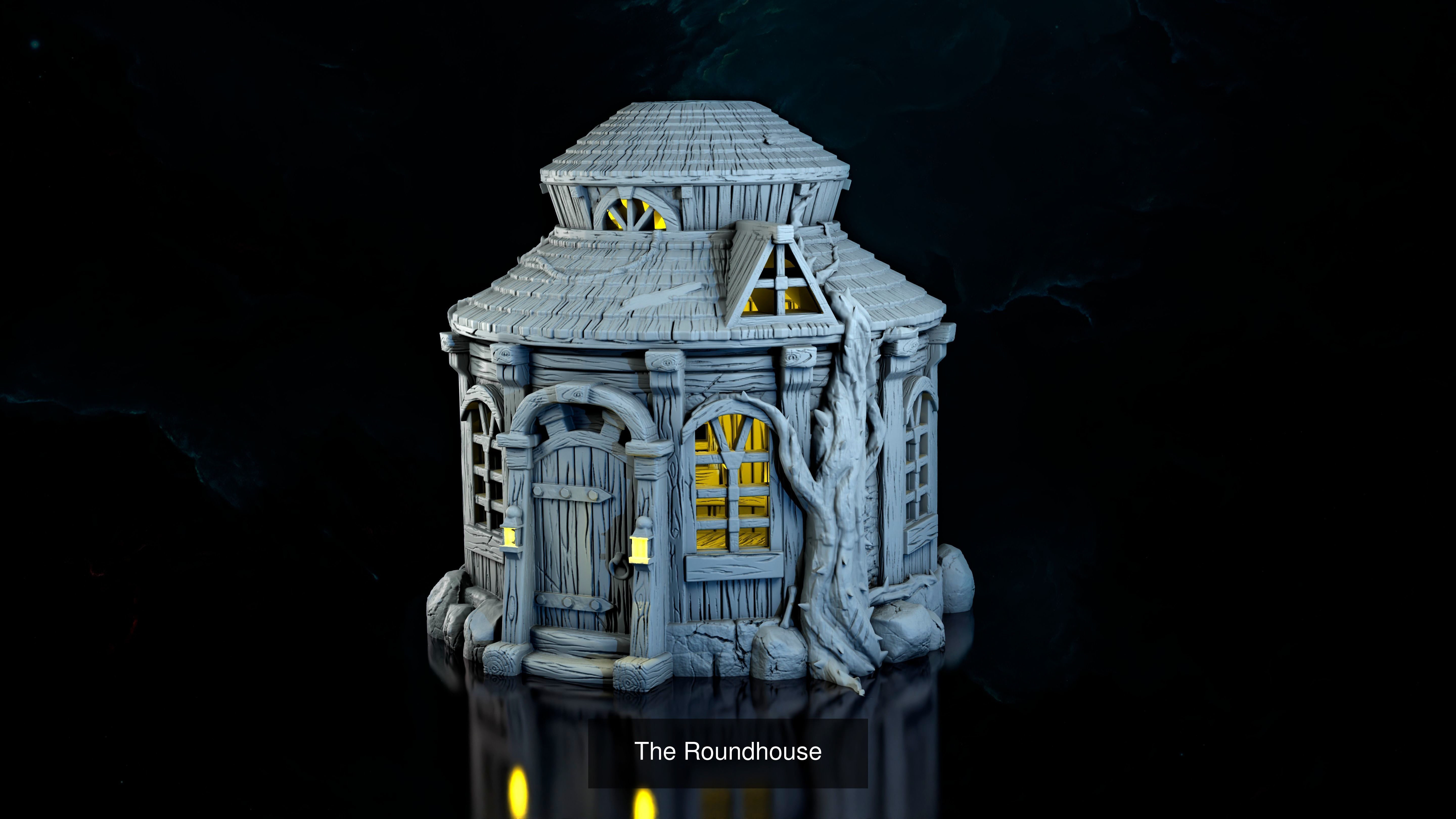 Fantasy forest house 3D Model Collection_2