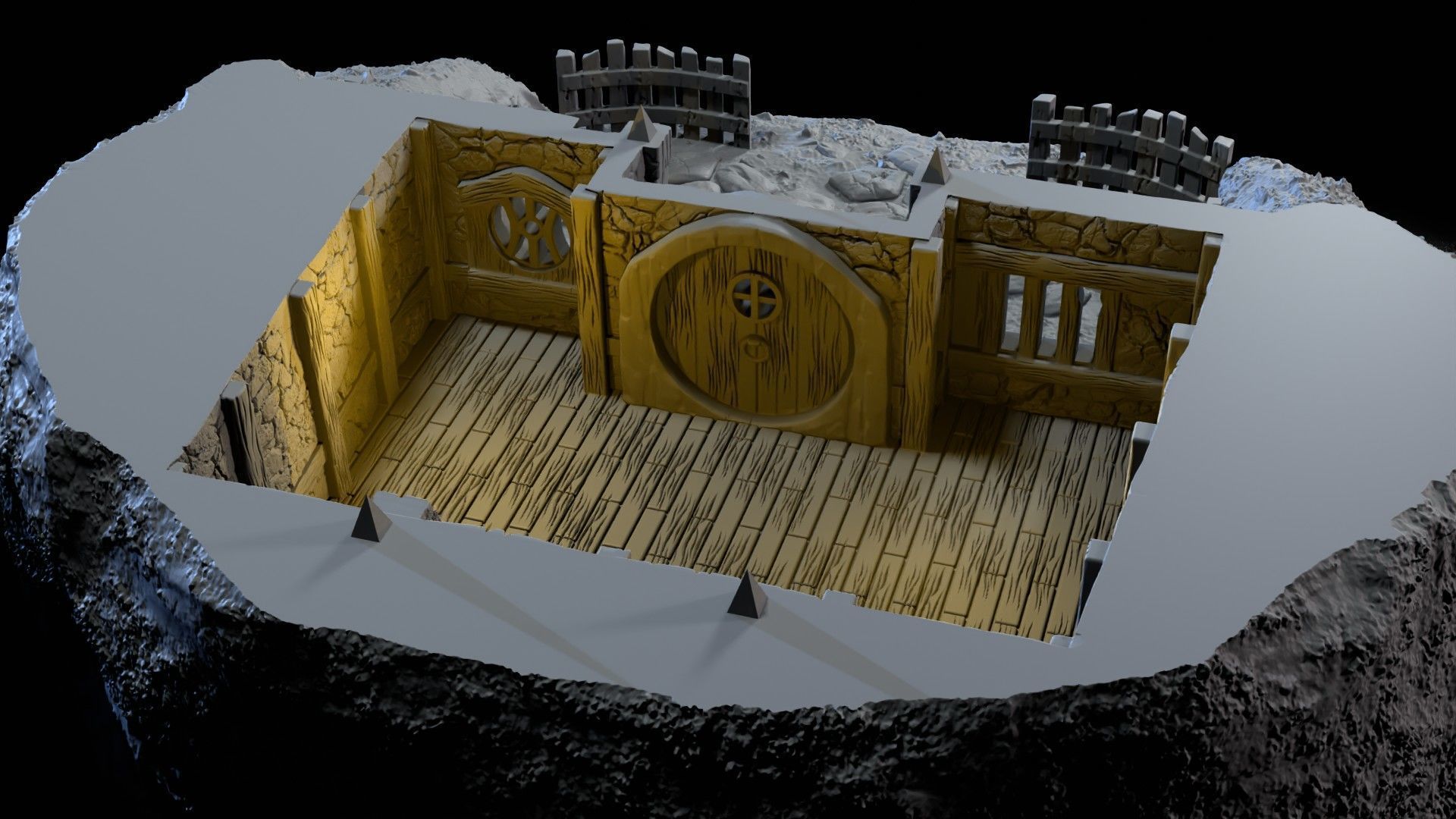 The house in the hill 3D print model_5