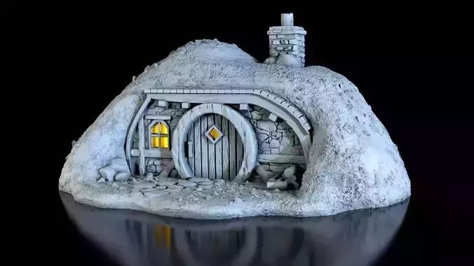 The Hobbits House 3D print model