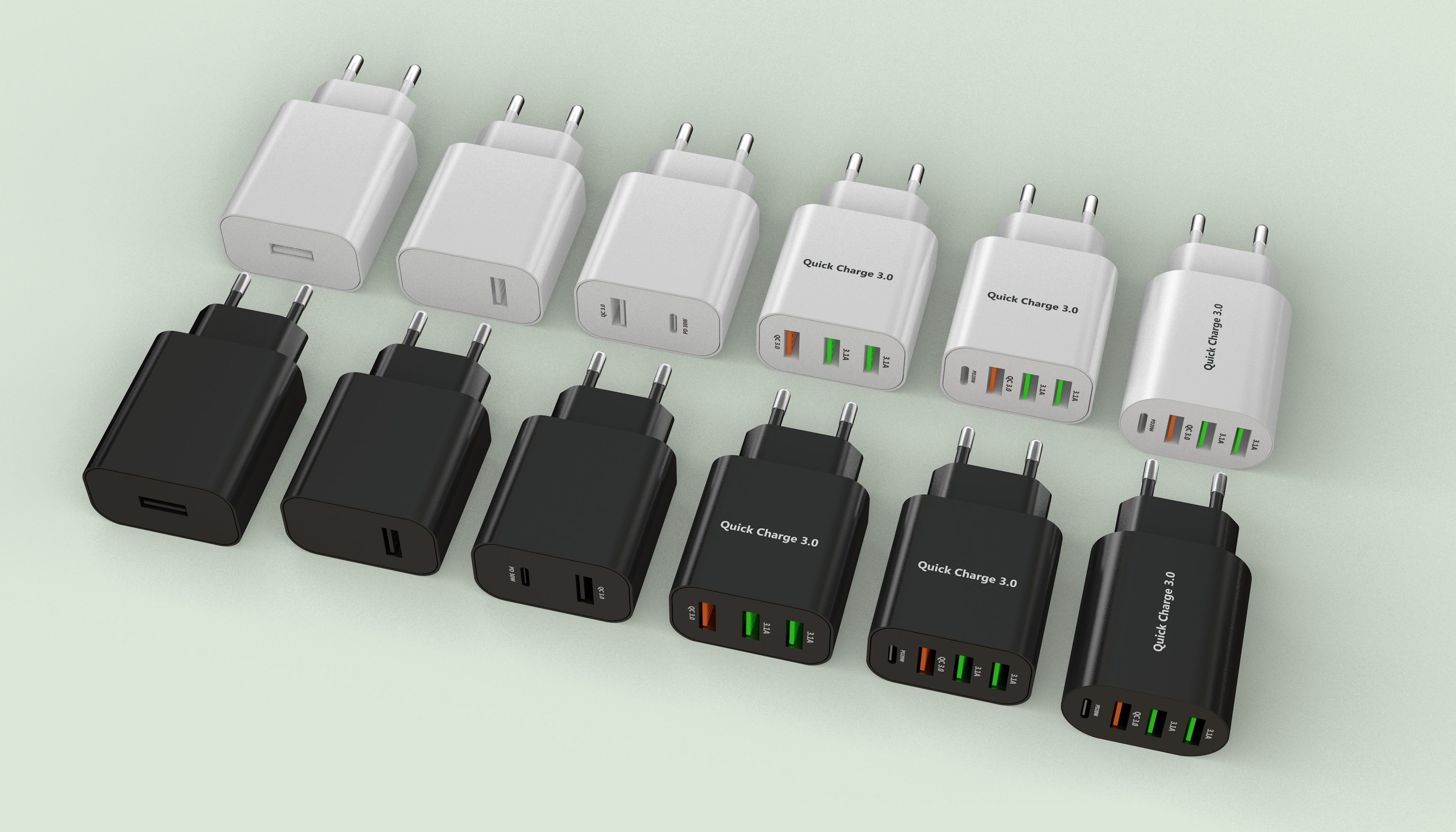 Phone Chargers Collection 3D model_2