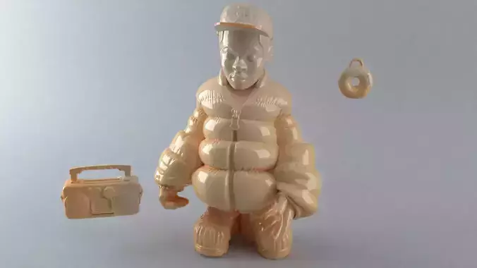 JDilla Art Toy Donuts 3D print model